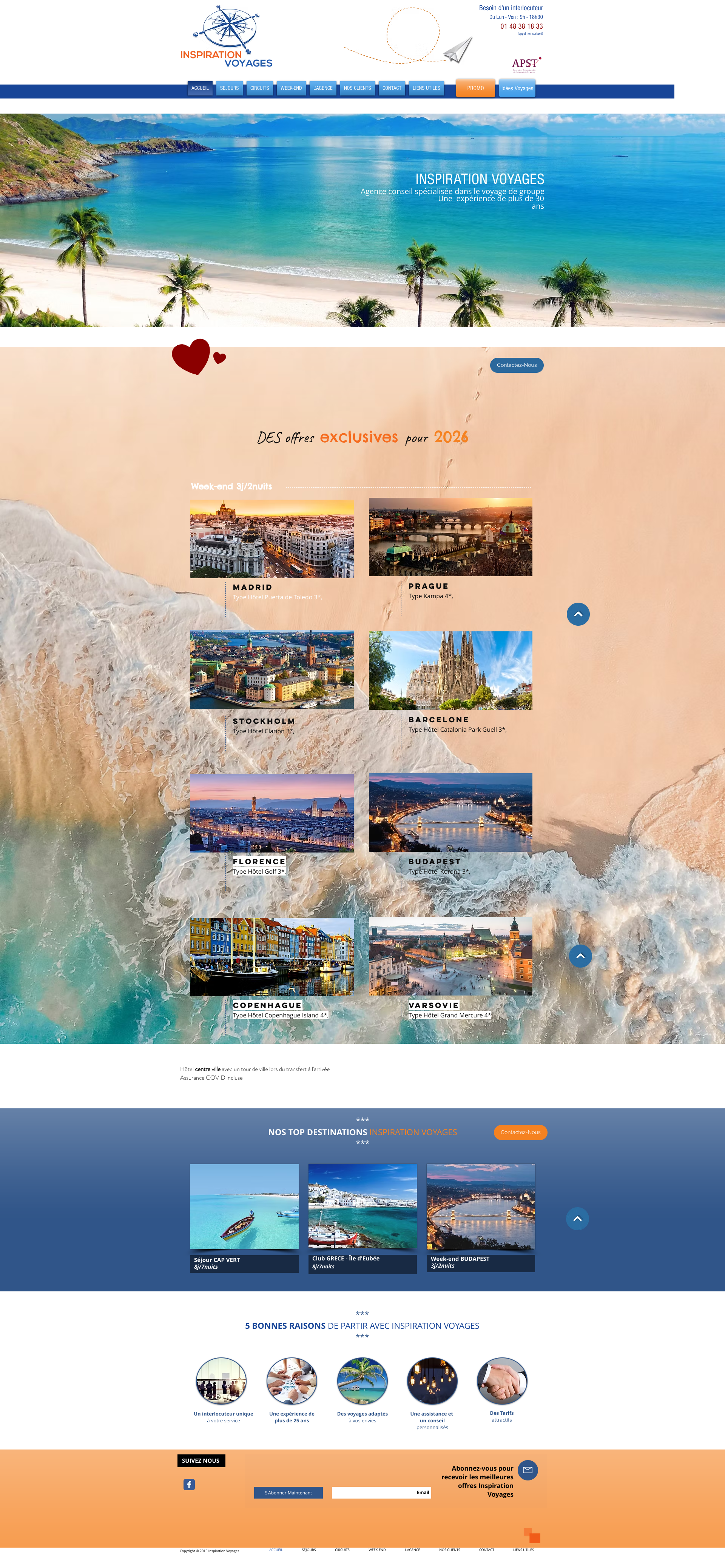 Aperçu du site