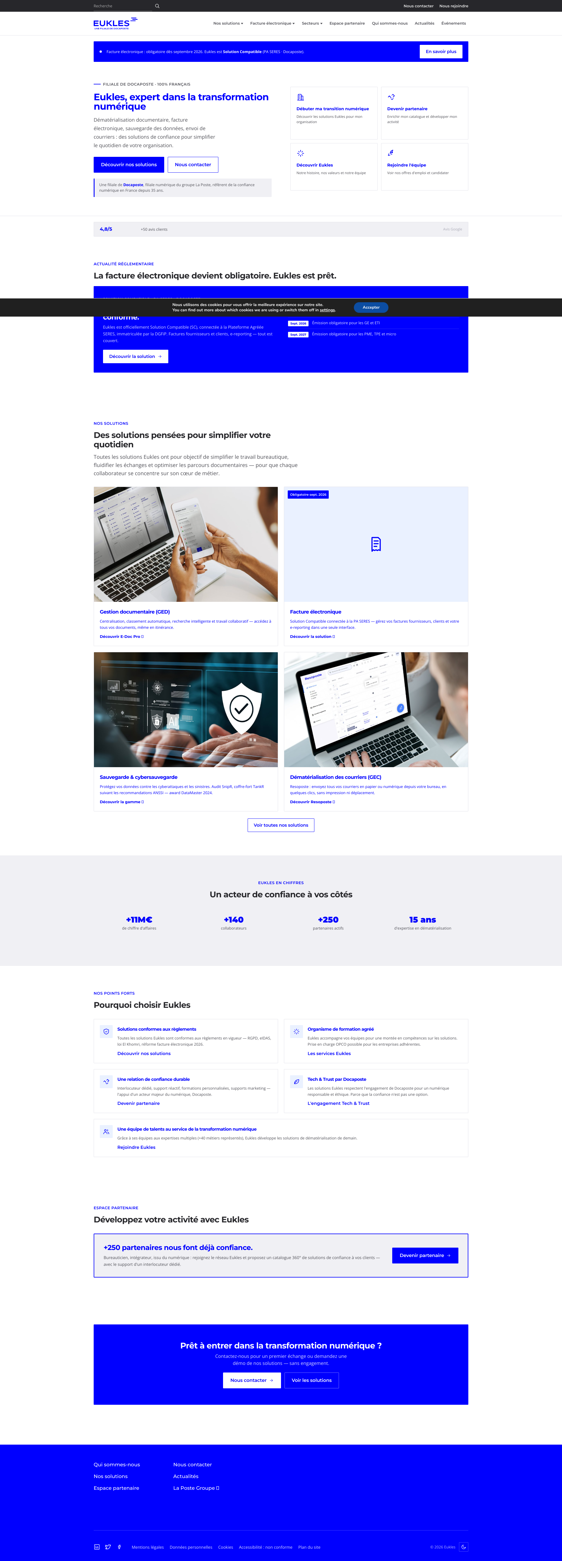 Aperçu du site