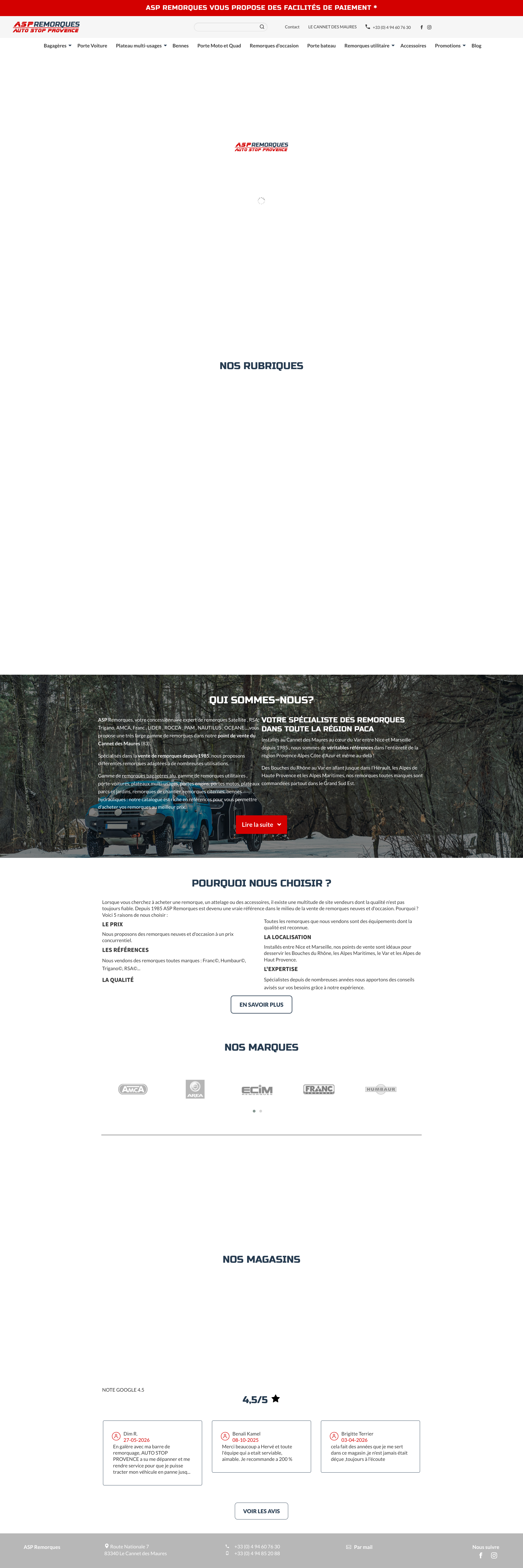 Aperçu du site