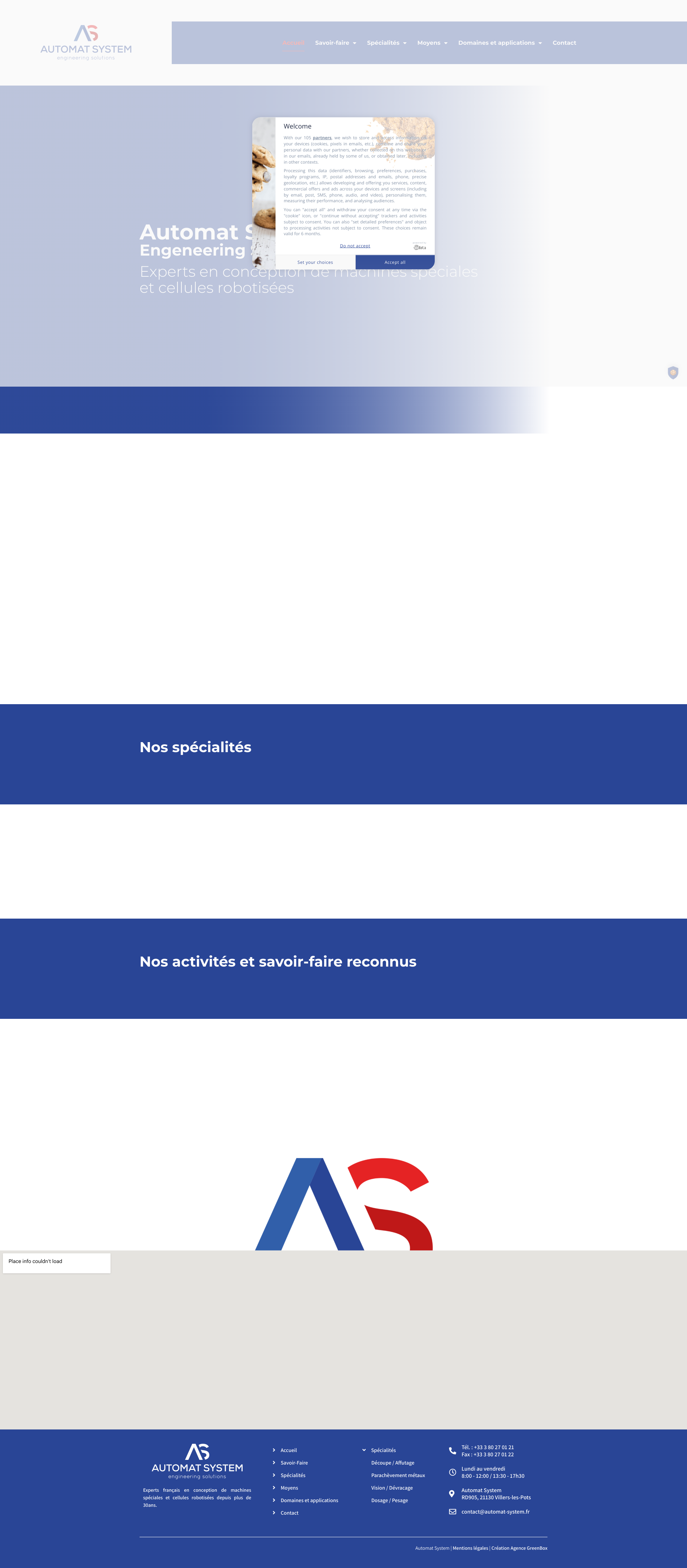 Aperçu du site
