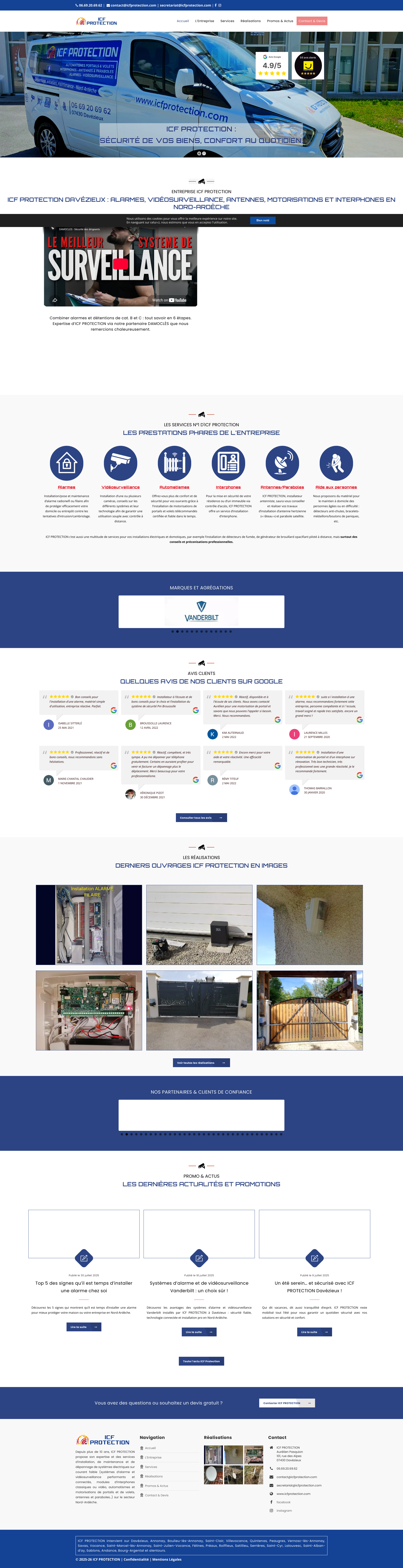 Aperçu du site