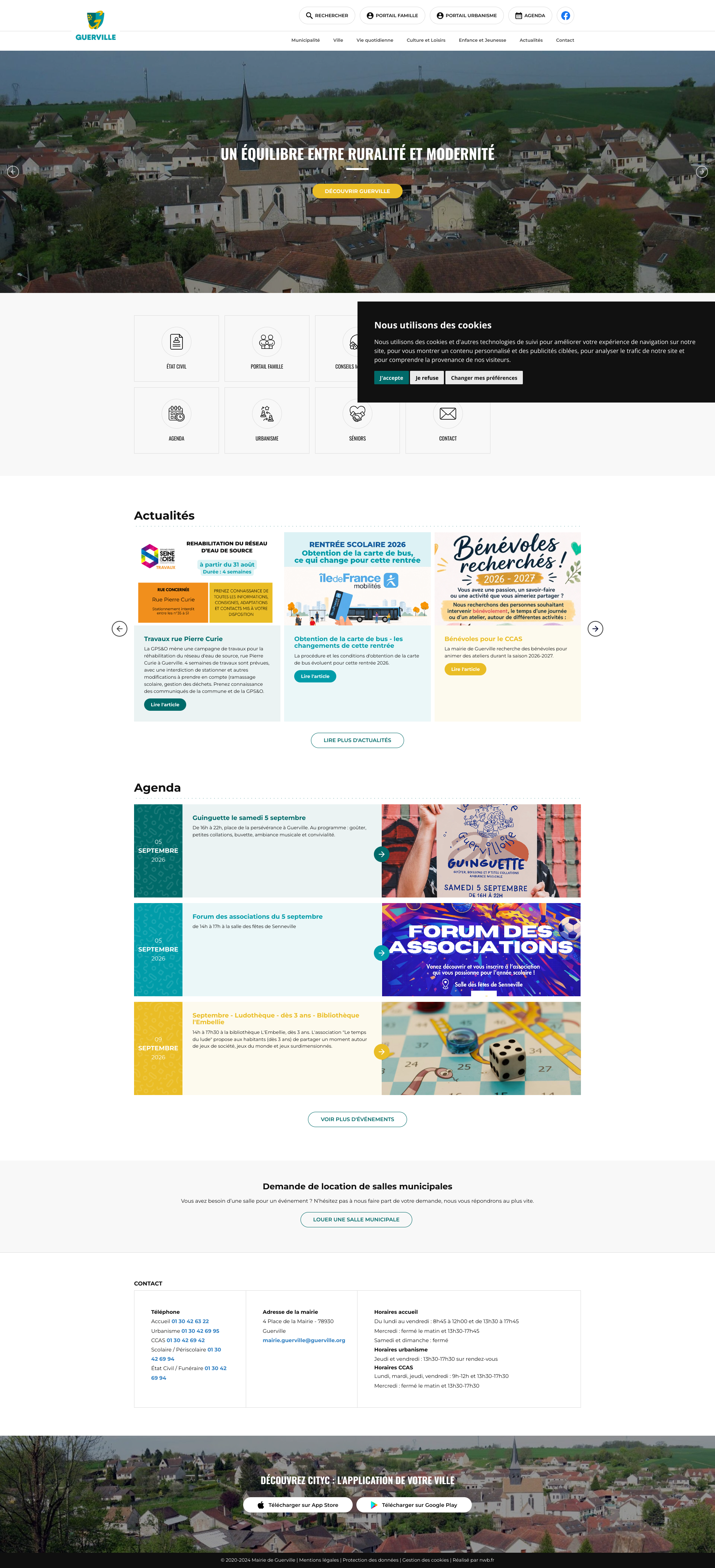 Aperçu du site