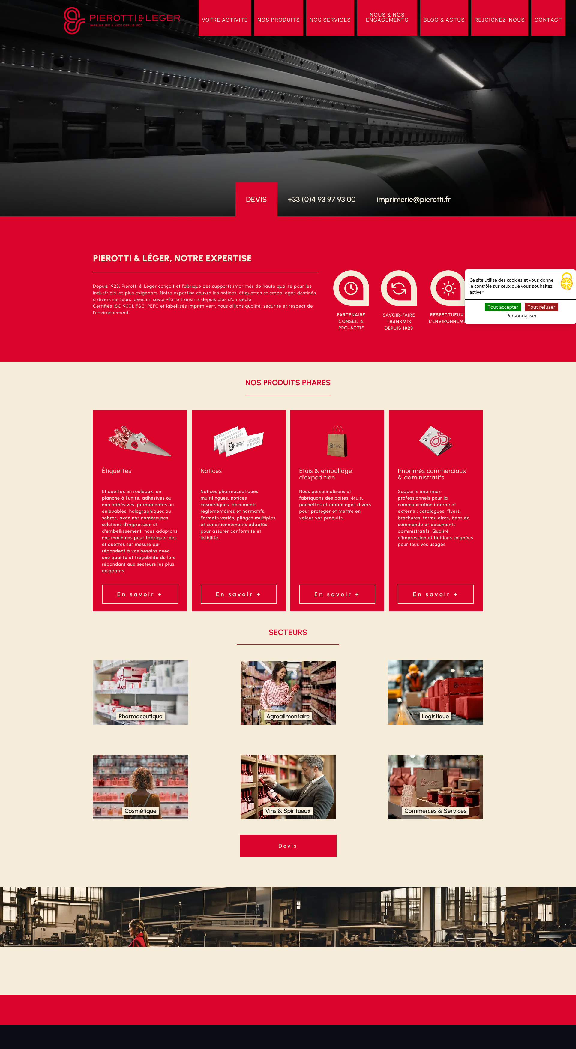 Aperçu du site