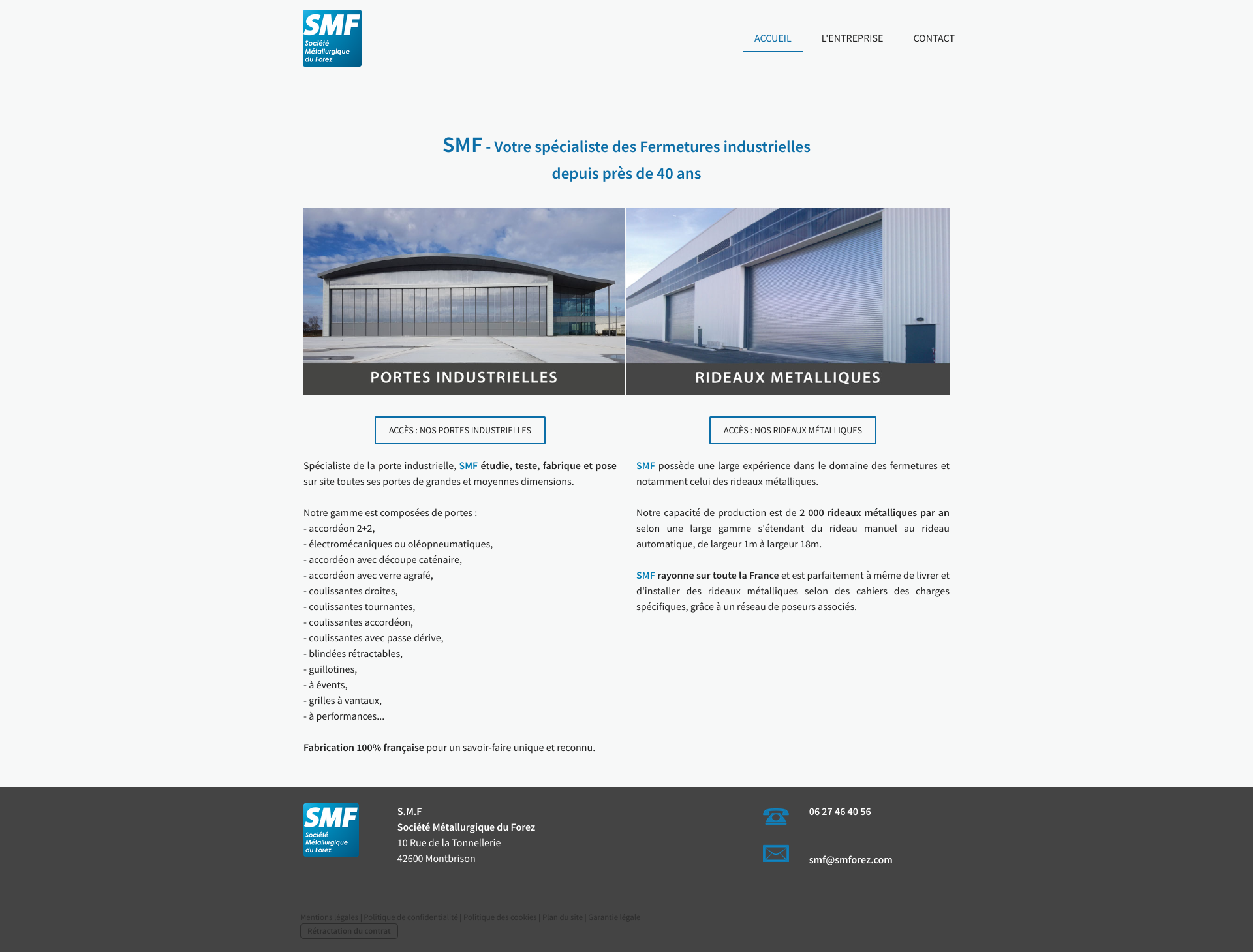 Aperçu du site