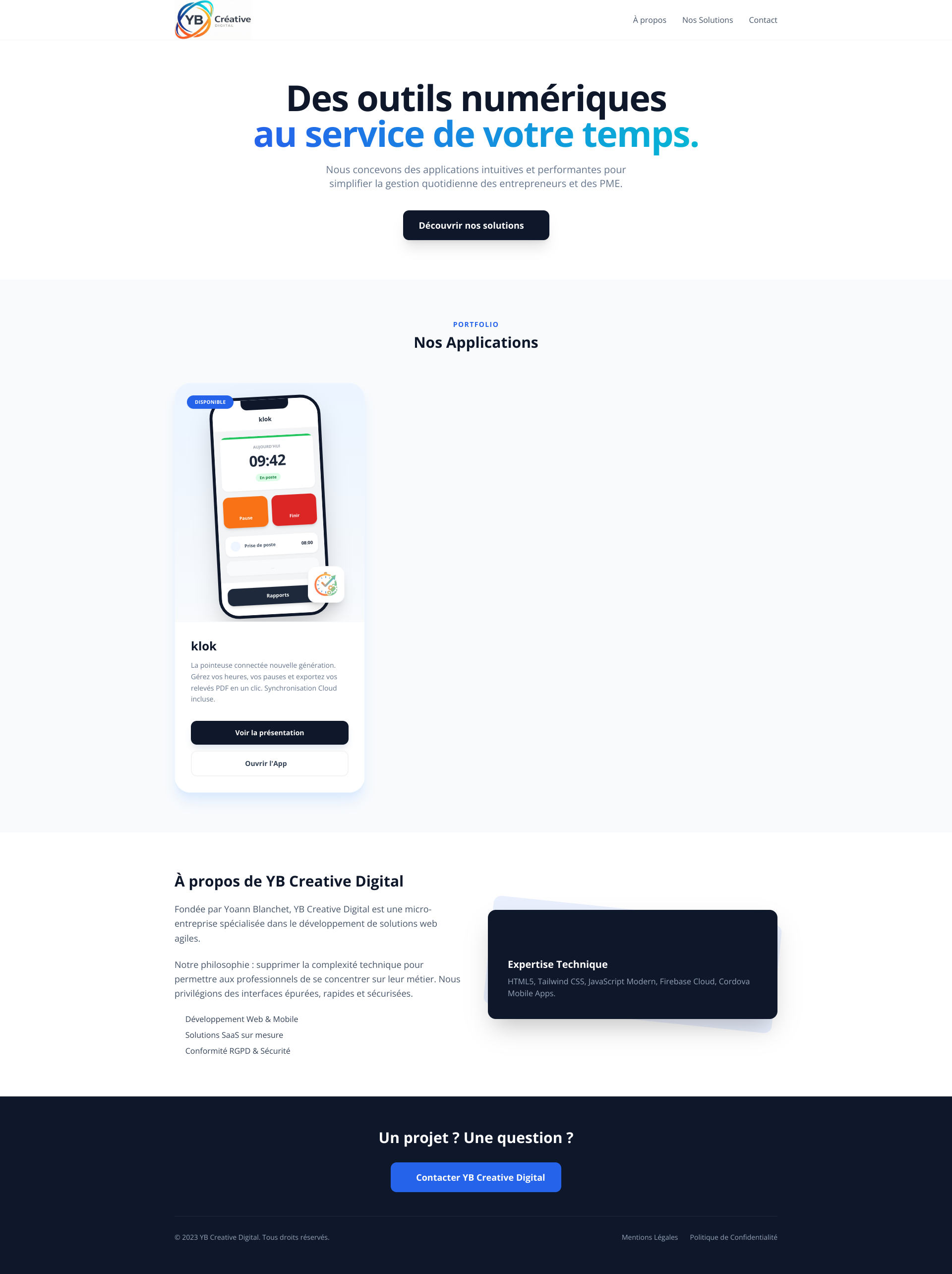 Aperçu du site