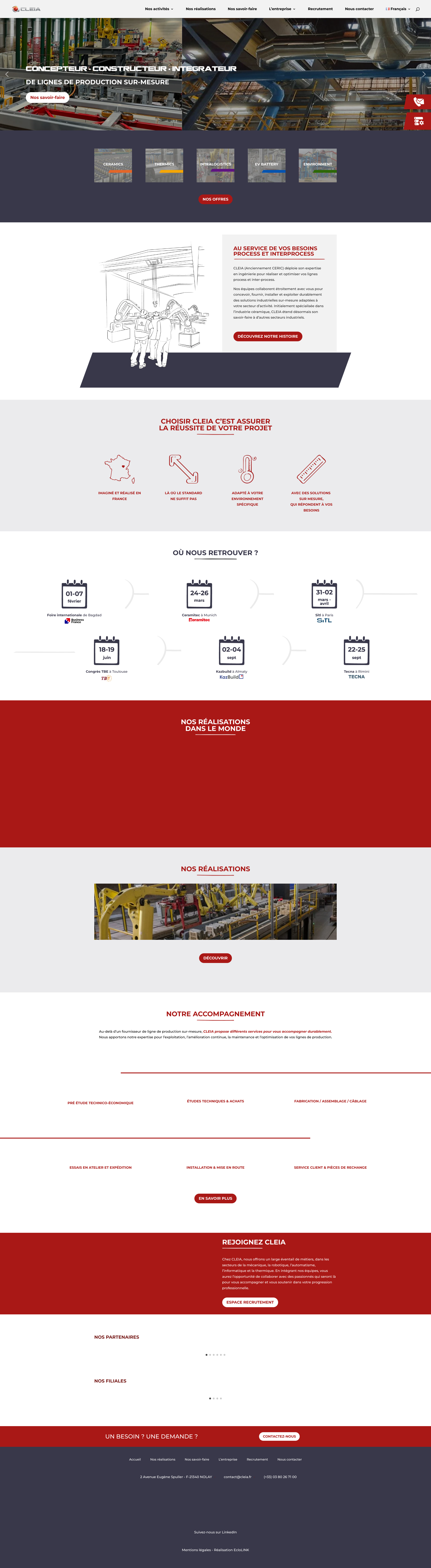 Aperçu du site