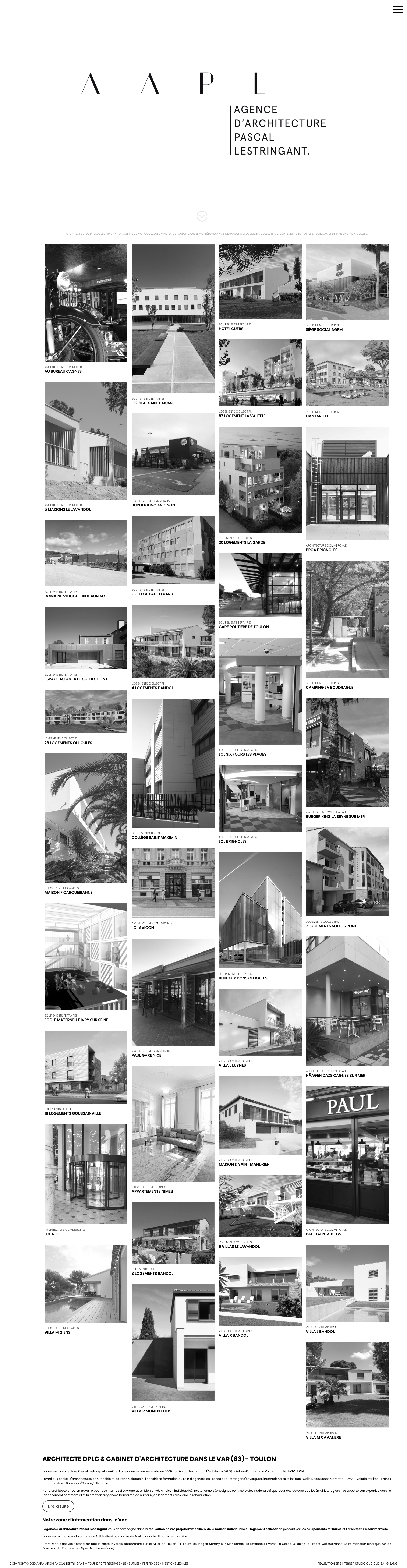 Aperçu du site