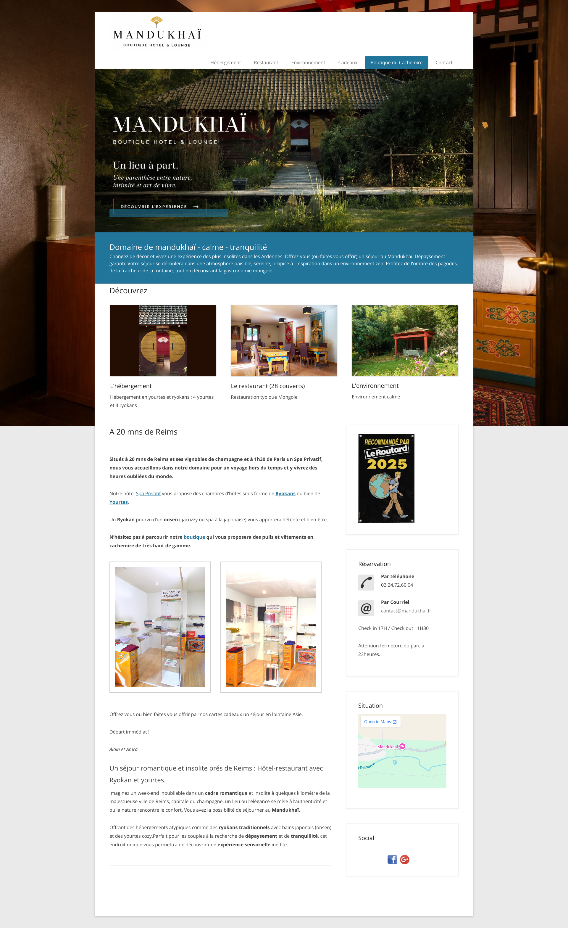 Aperçu du site