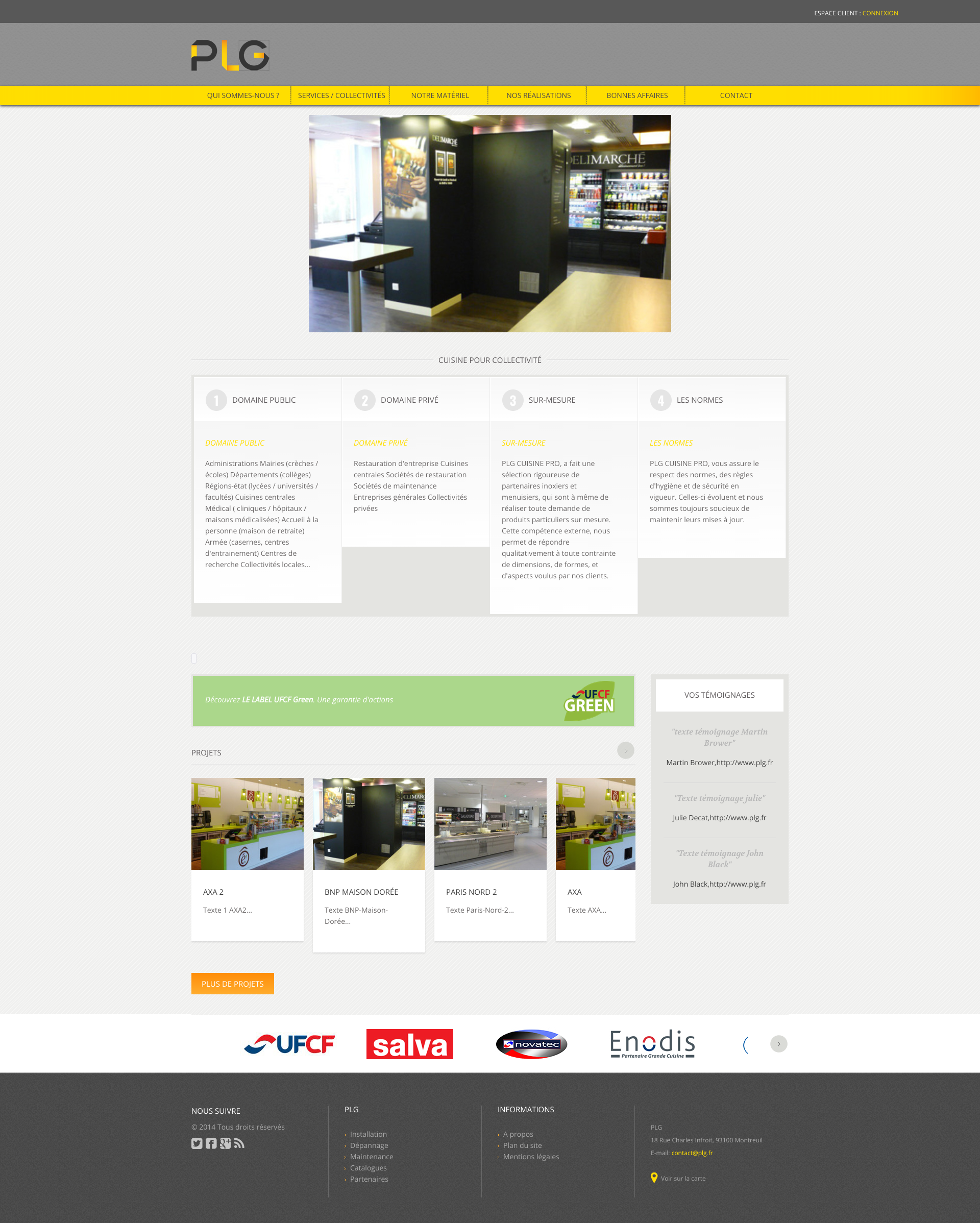 Aperçu du site