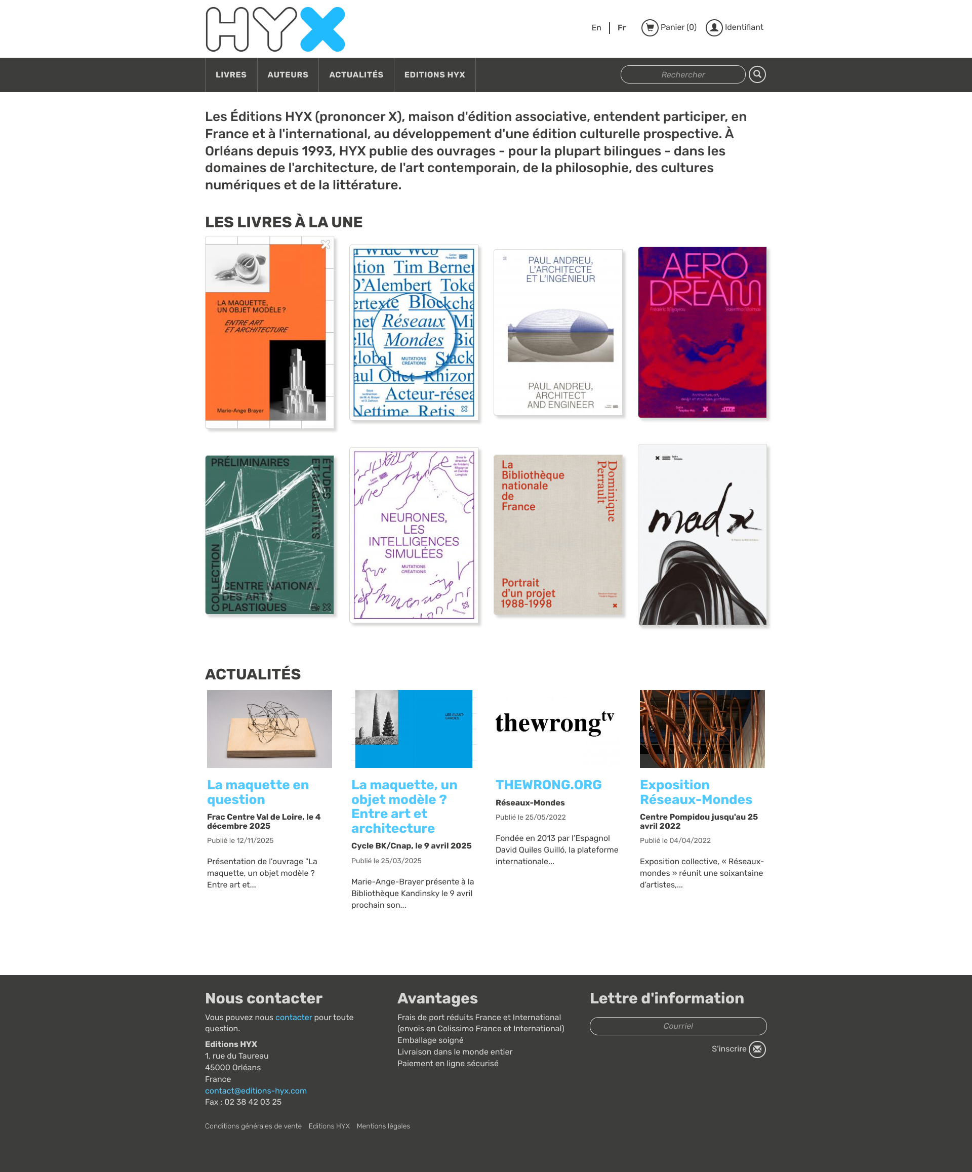 Aperçu du site