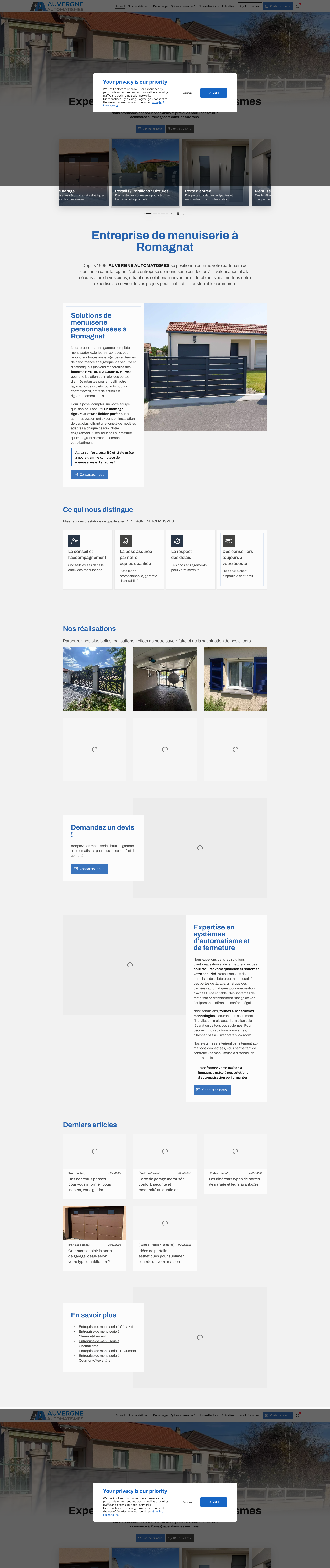 Aperçu du site