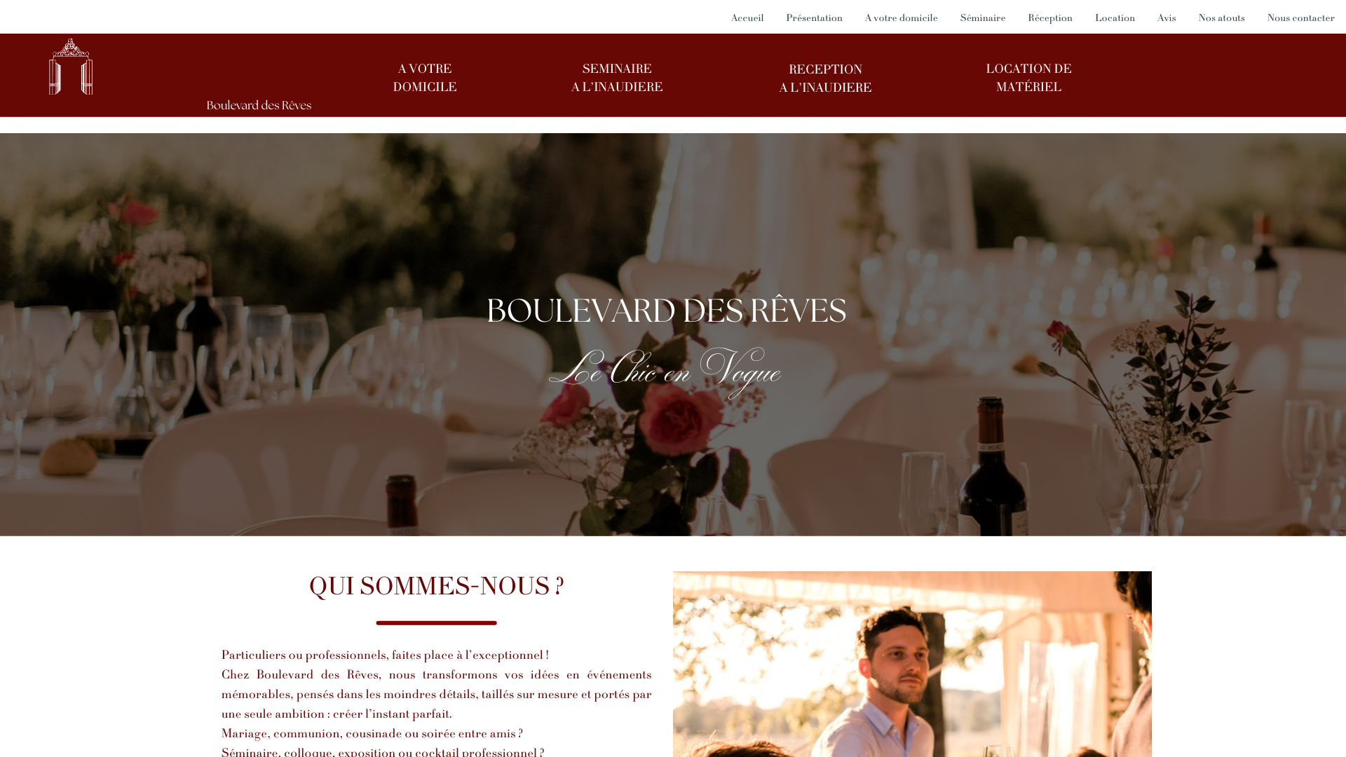 Aperçu du site