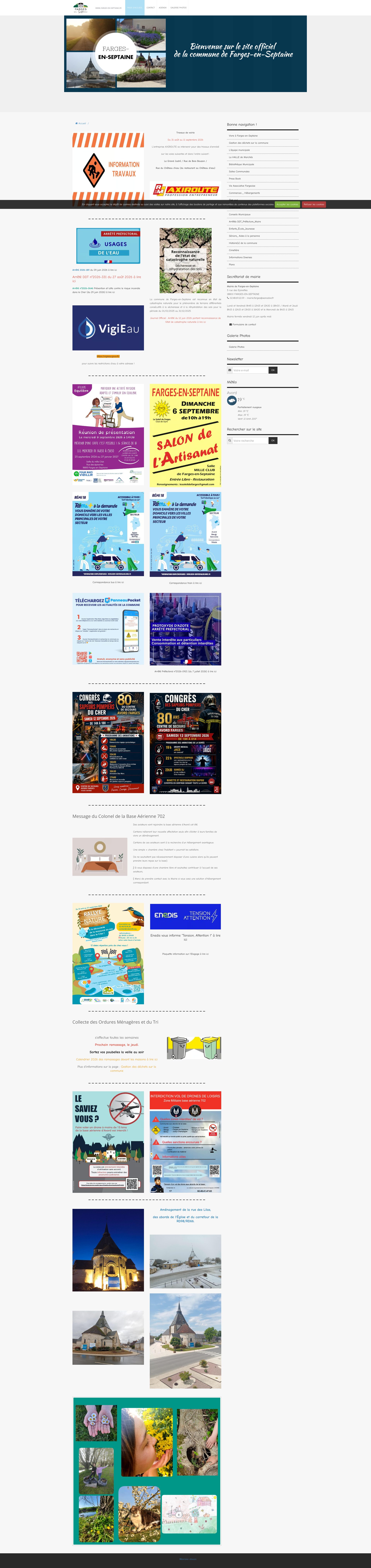 Aperçu du site