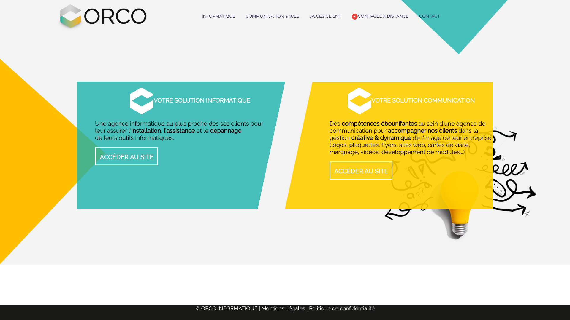 Aperçu du site