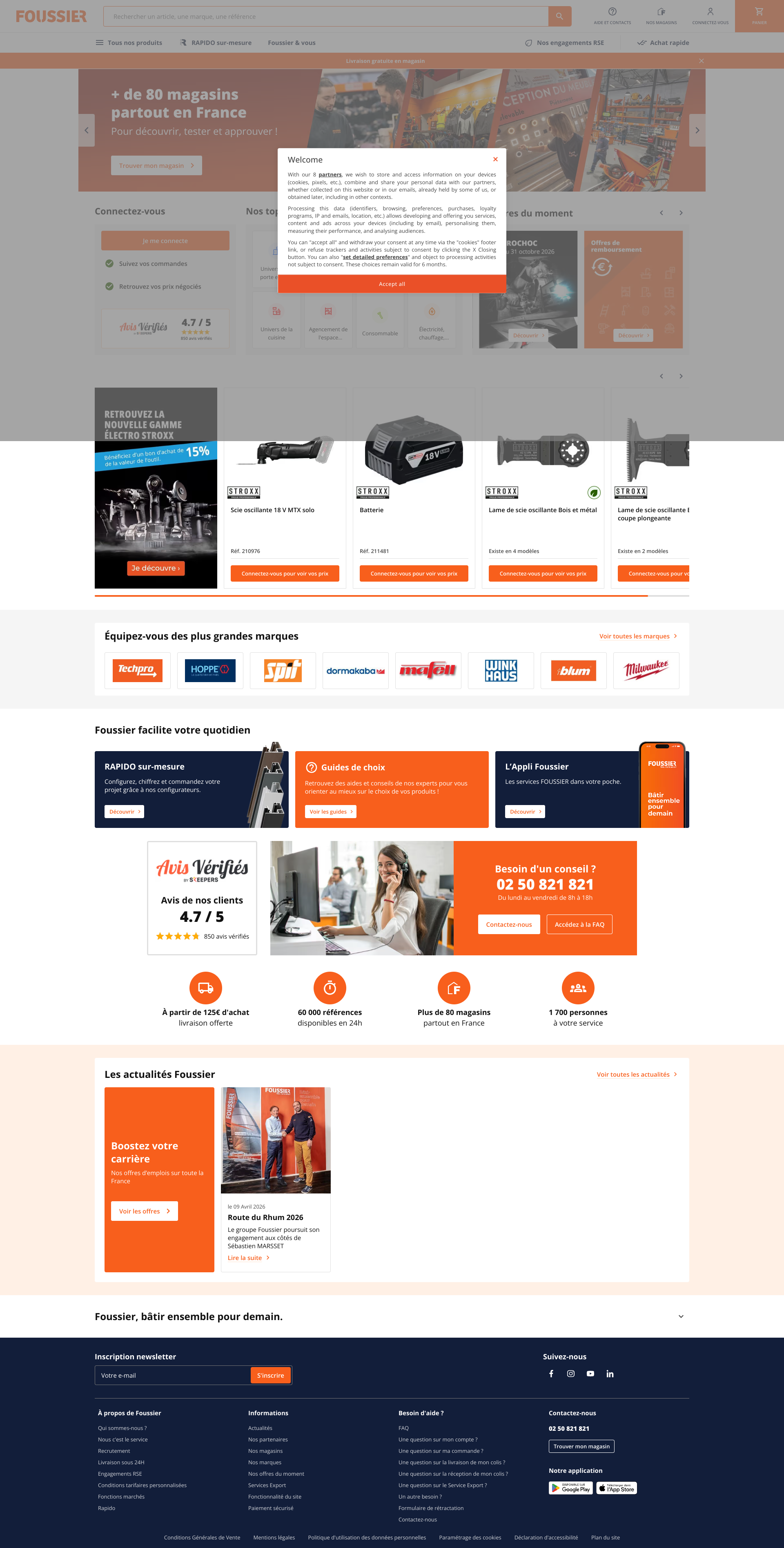 Aperçu du site
