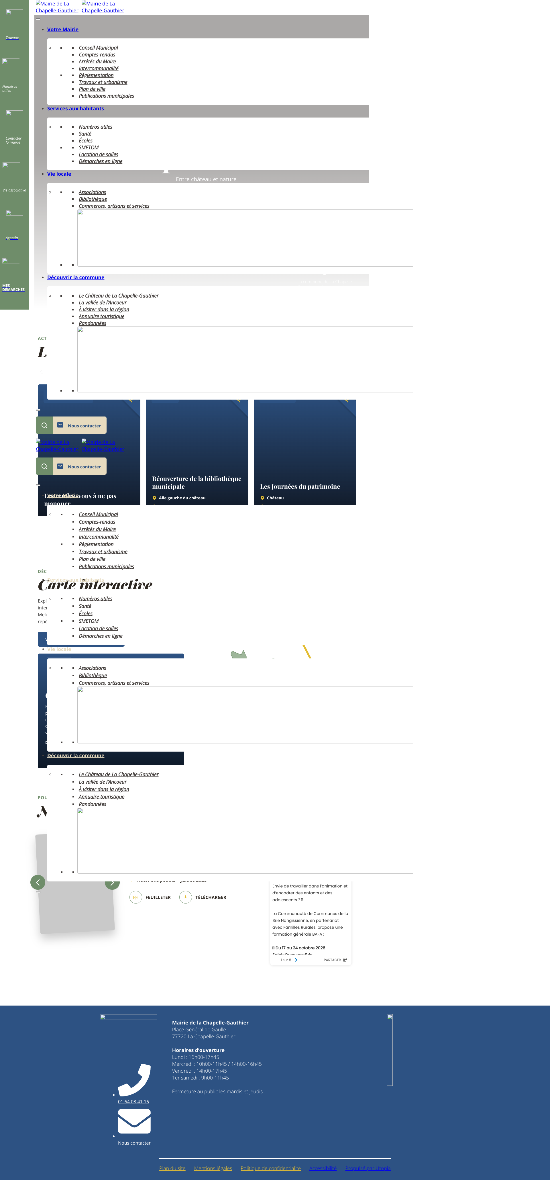 Aperçu du site