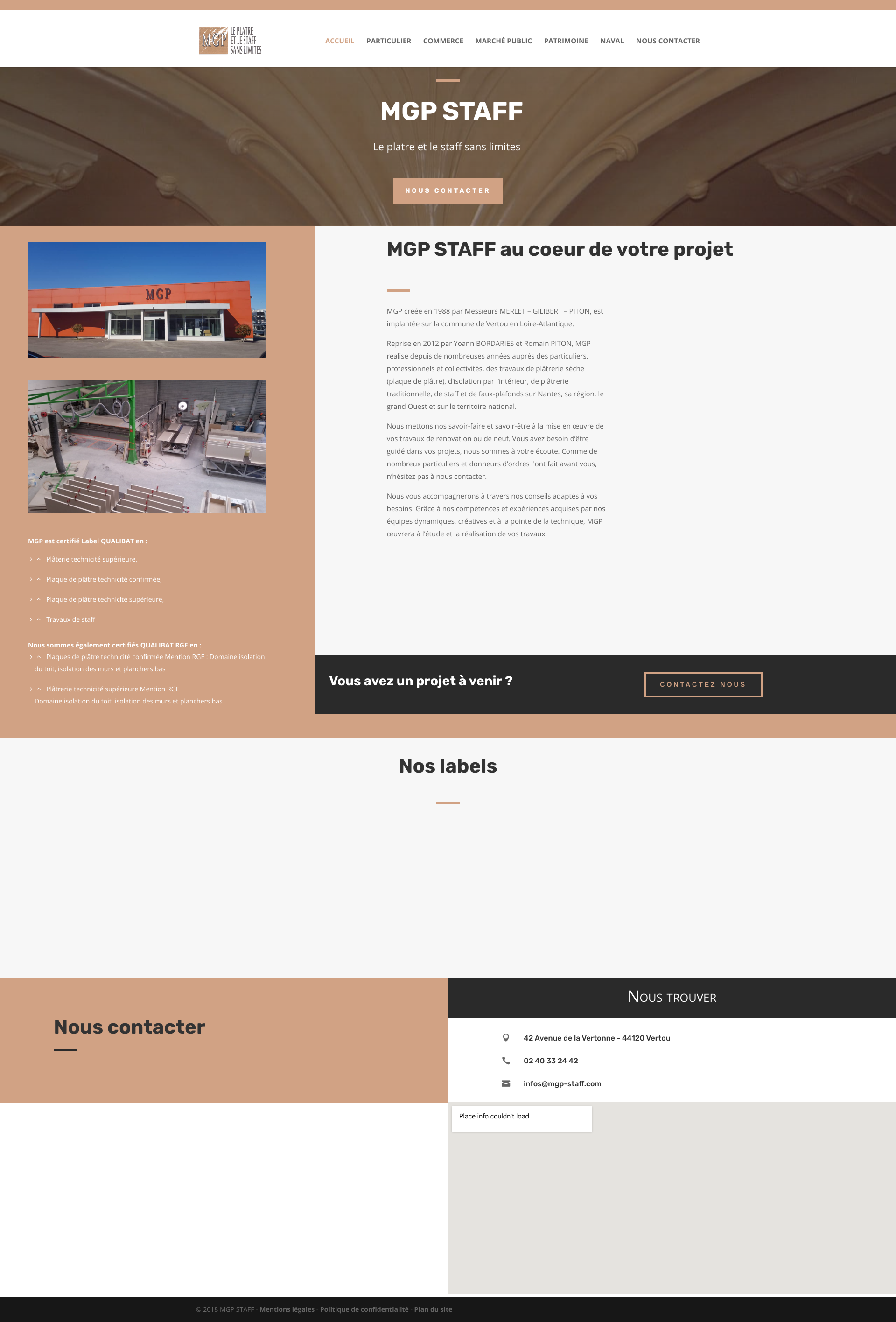 Aperçu du site