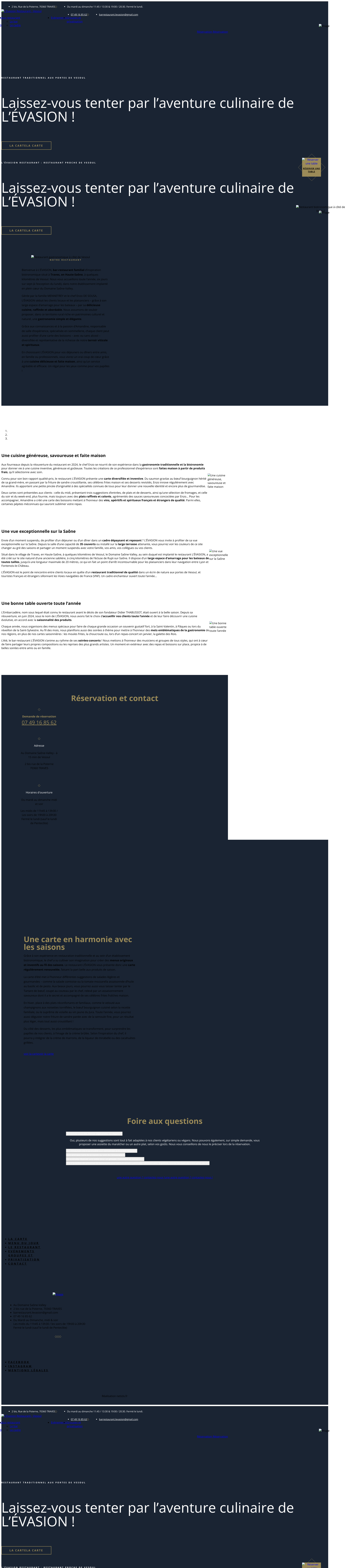 Aperçu du site