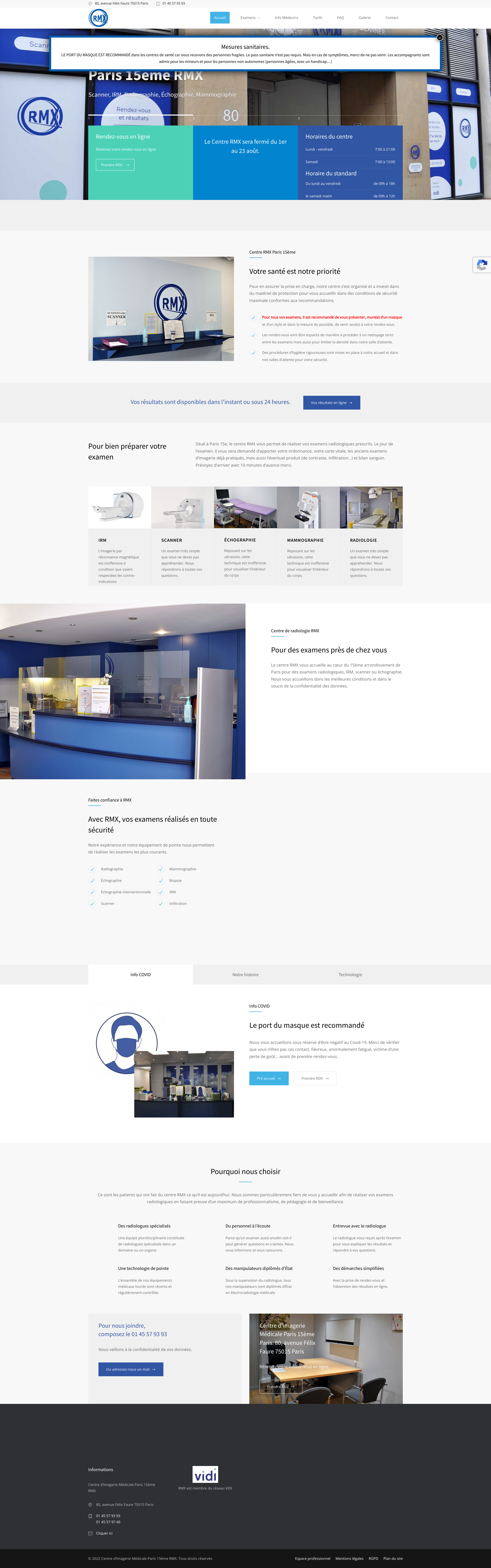 Aperçu du site