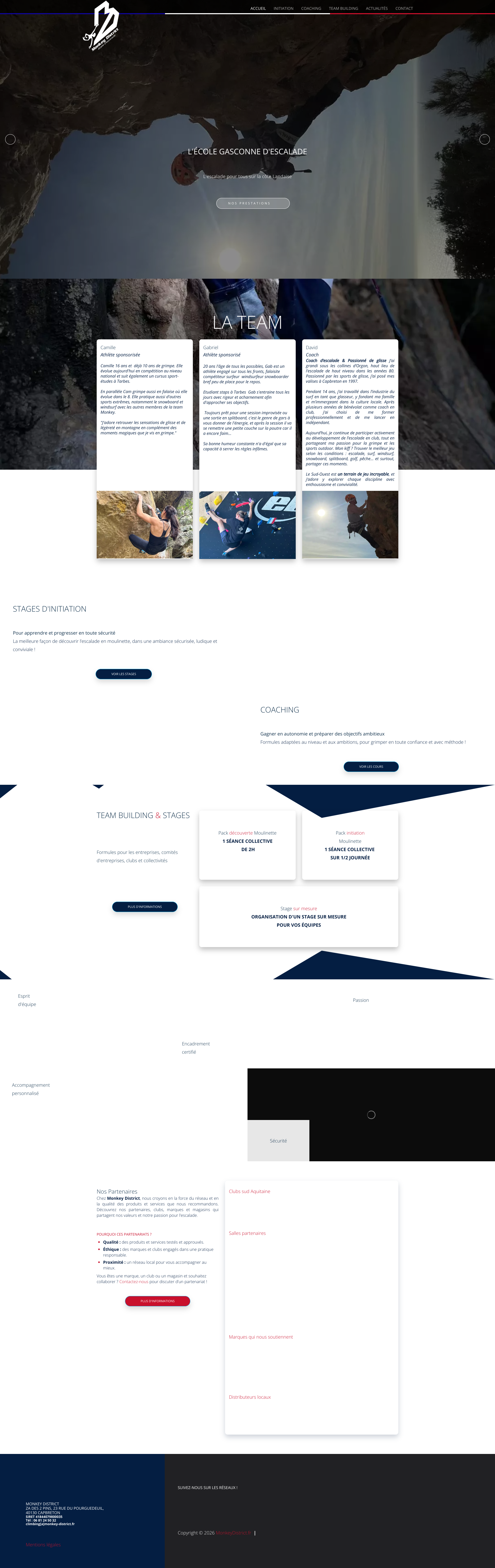 Aperçu du site