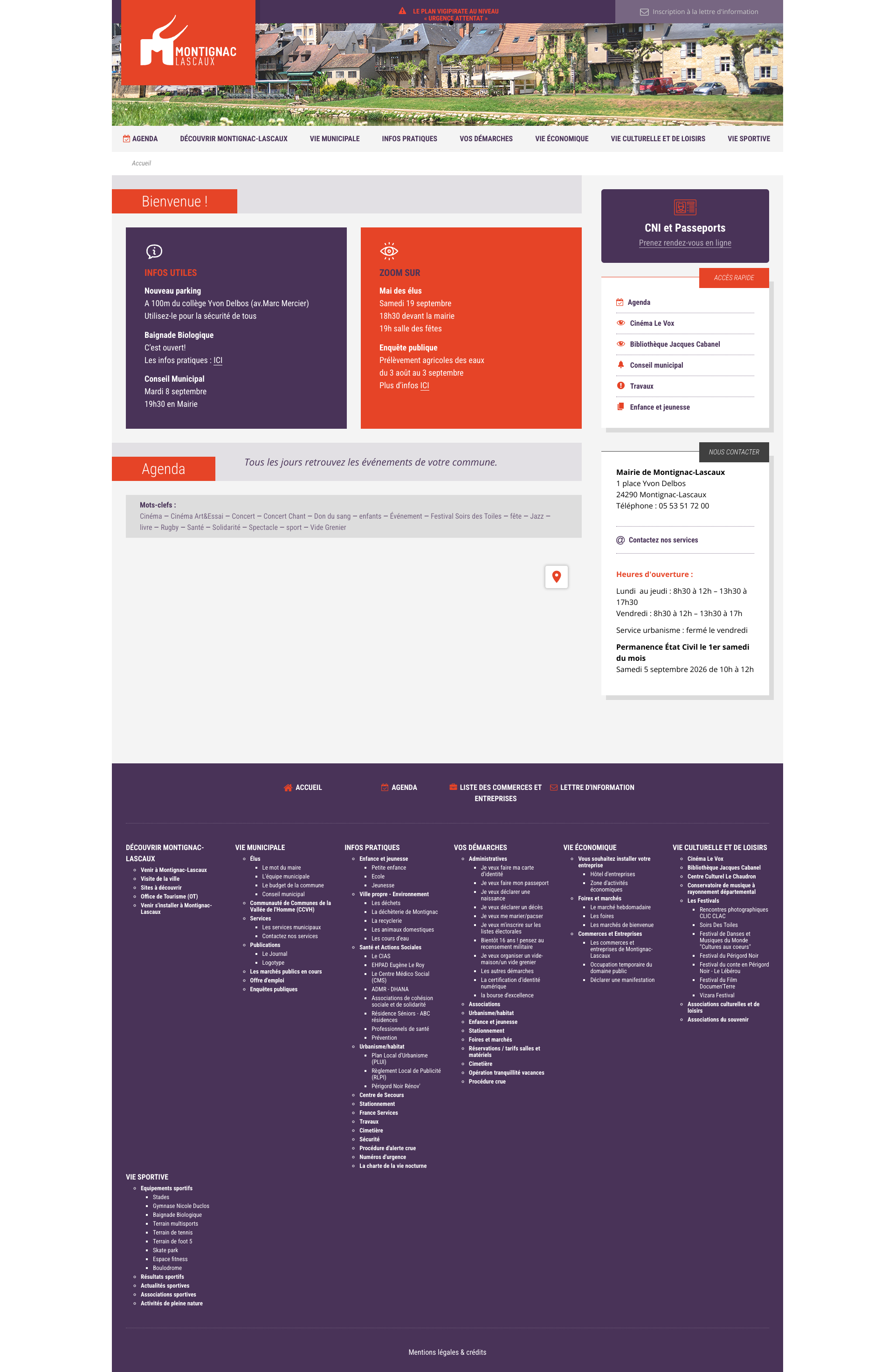 Aperçu du site