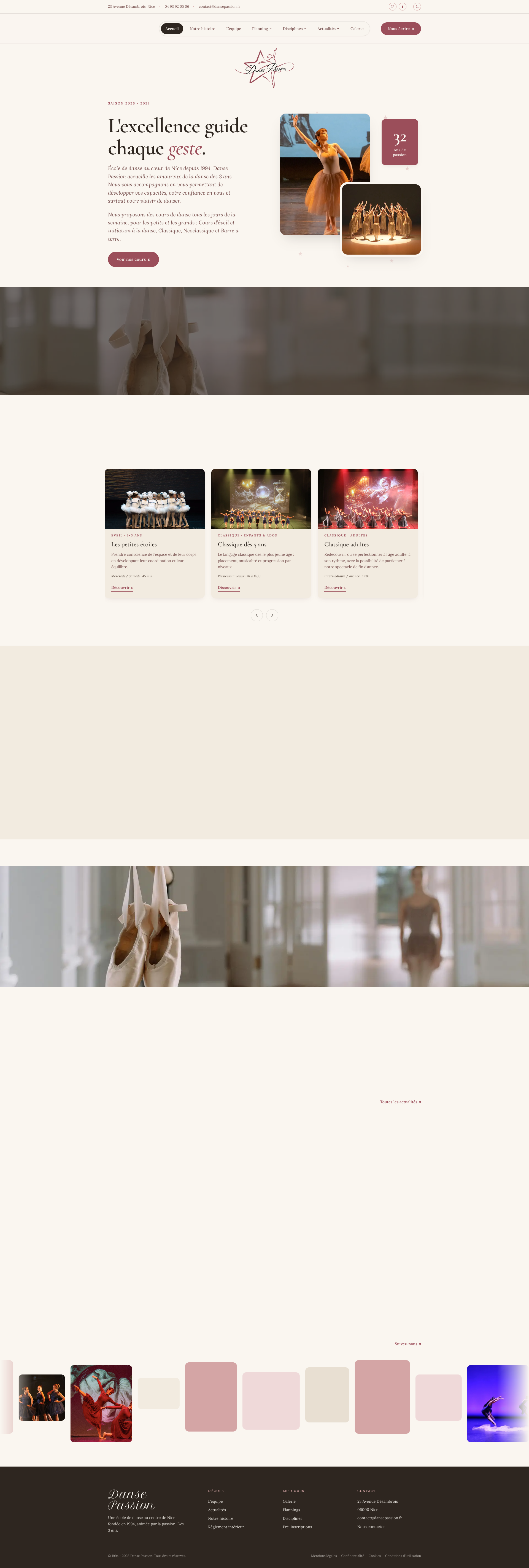 Aperçu du site