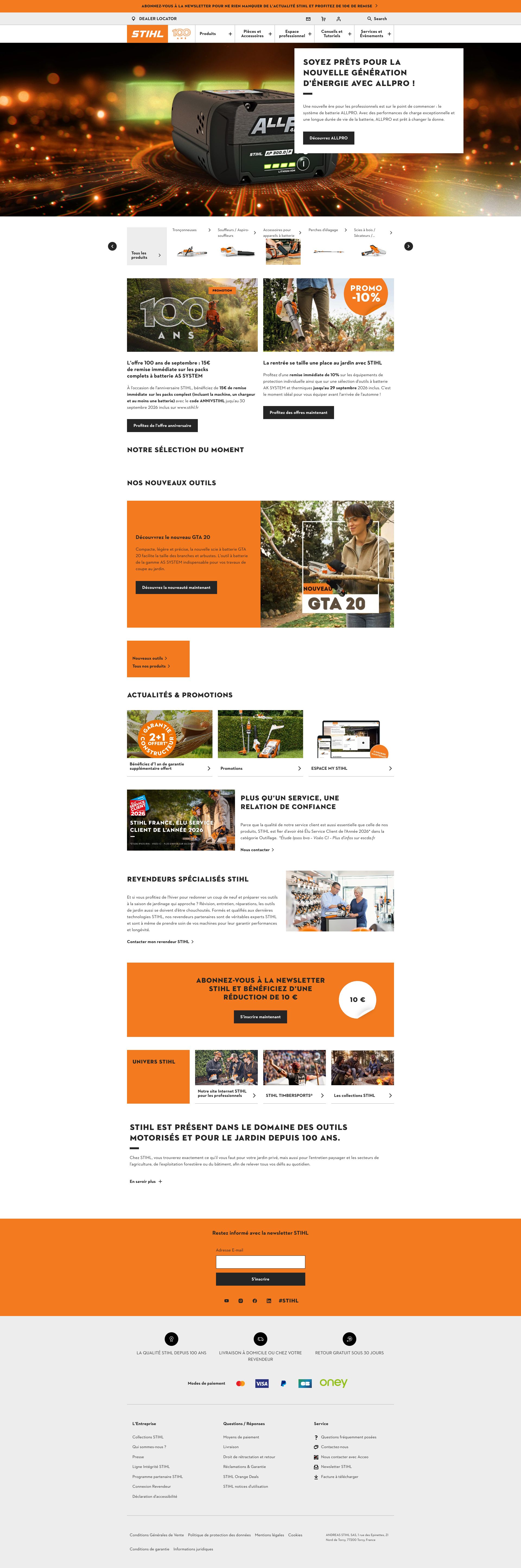 Aperçu du site