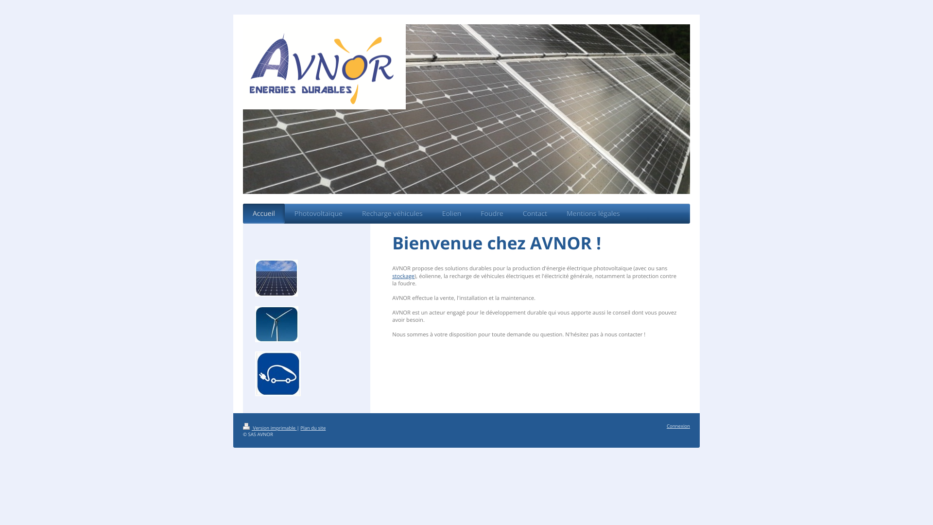 Aperçu du site