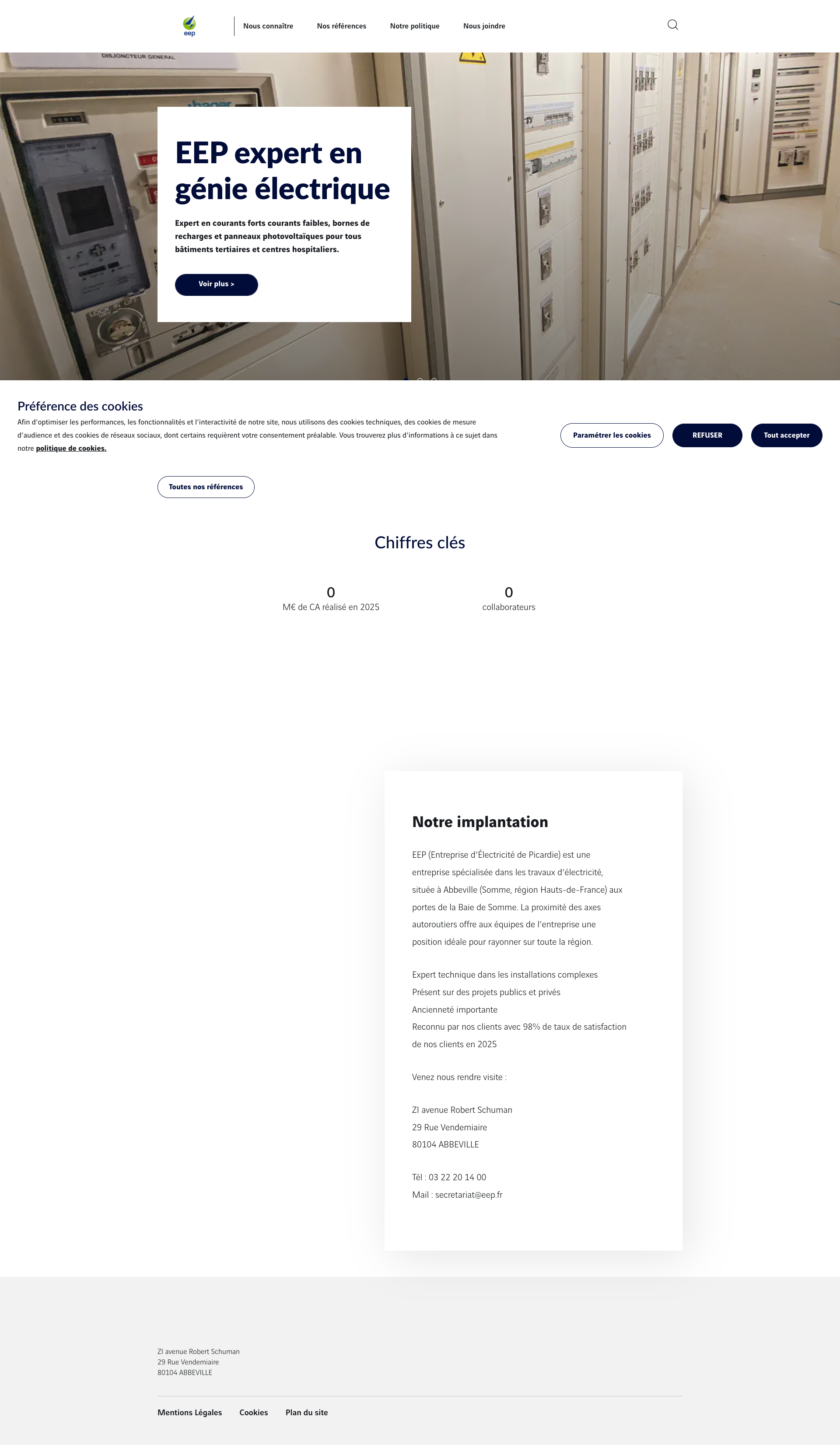 Aperçu du site