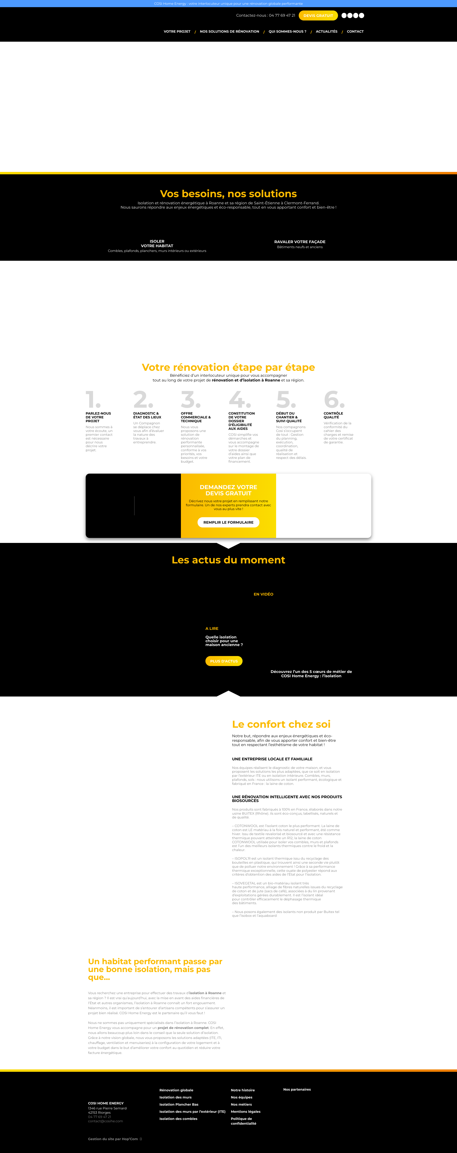 Aperçu du site