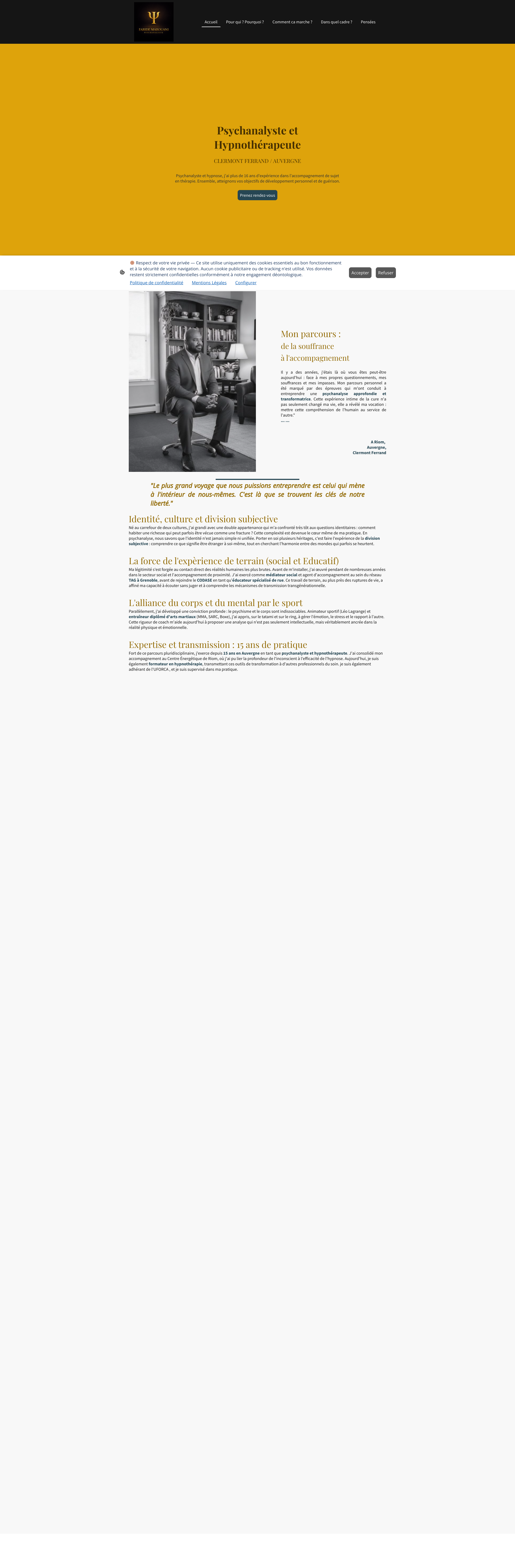 Aperçu du site