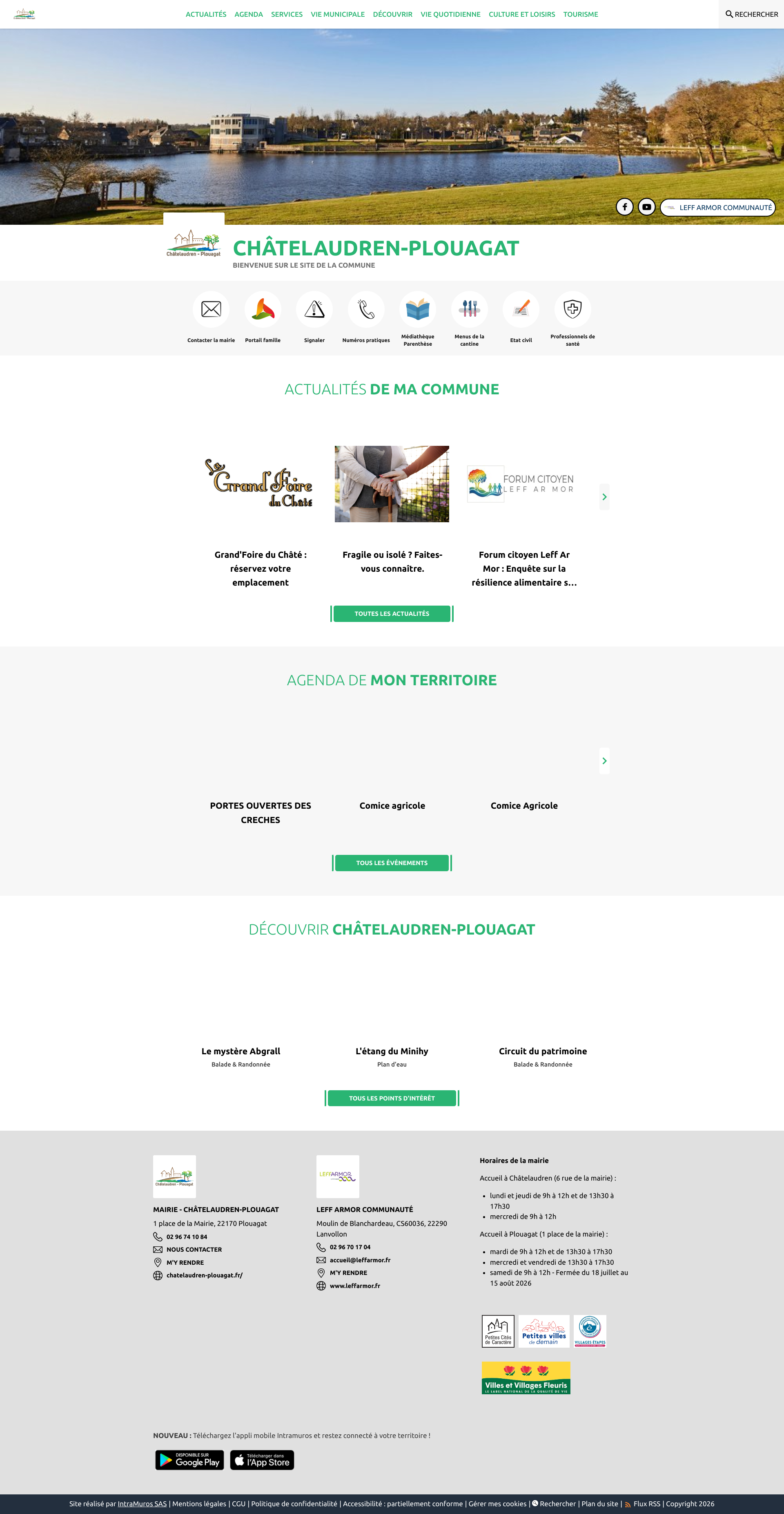 Aperçu du site