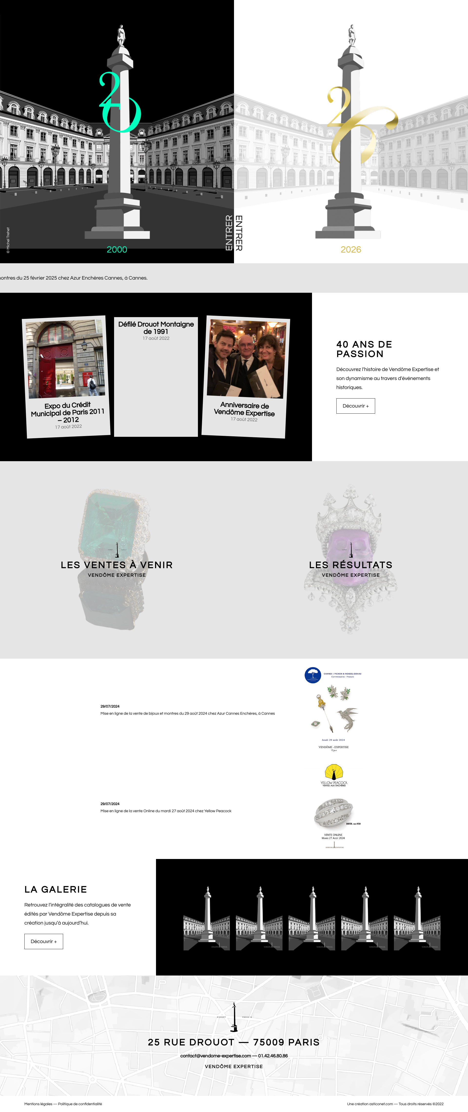 Aperçu du site
