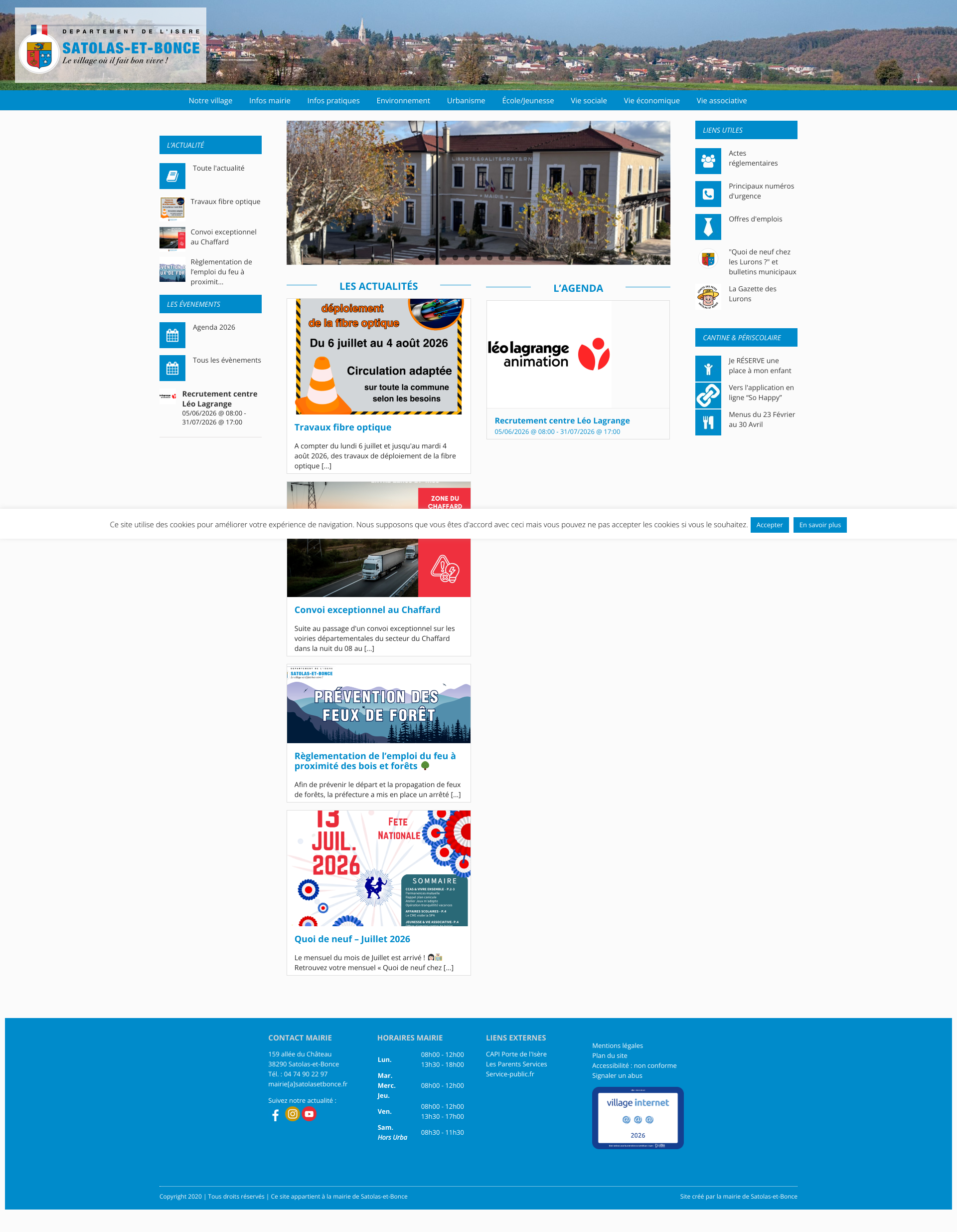 Aperçu du site
