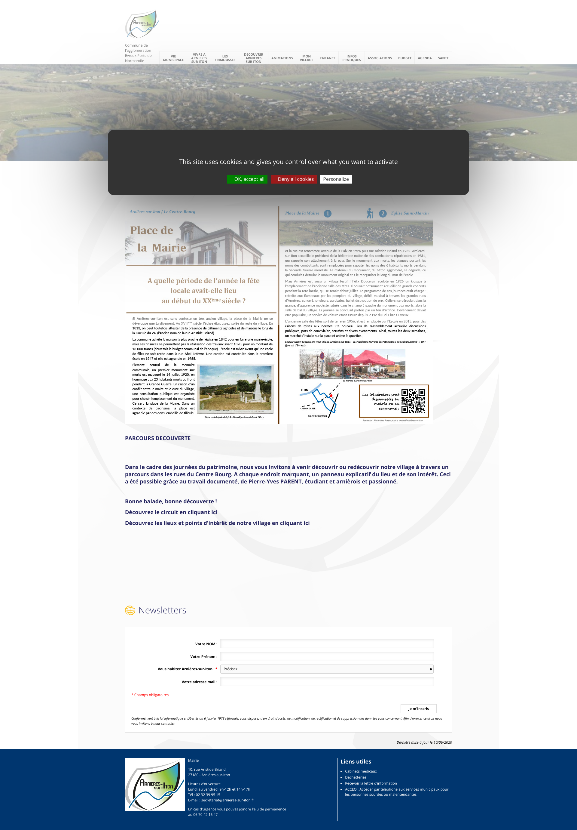 Aperçu du site