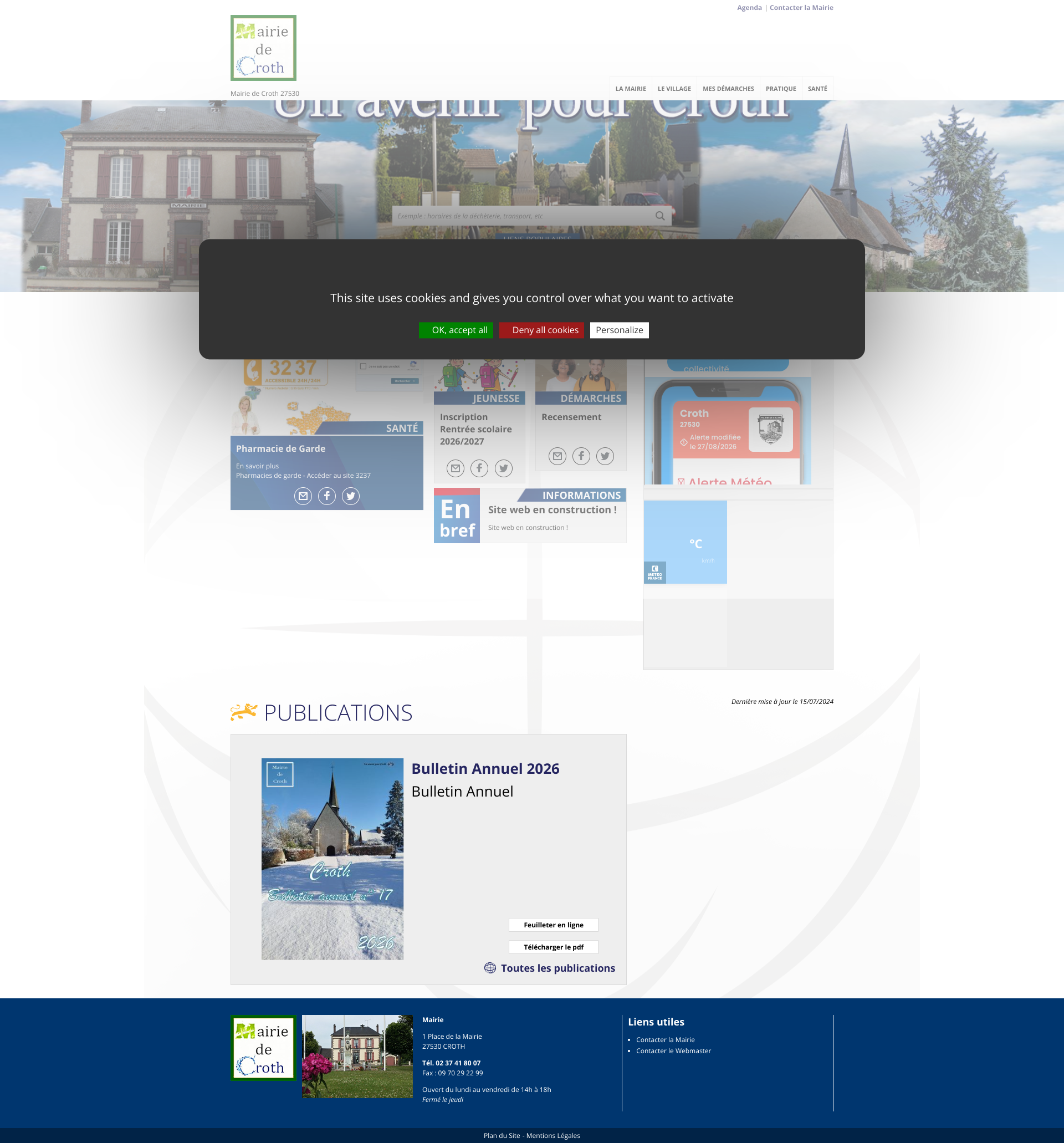 Aperçu du site