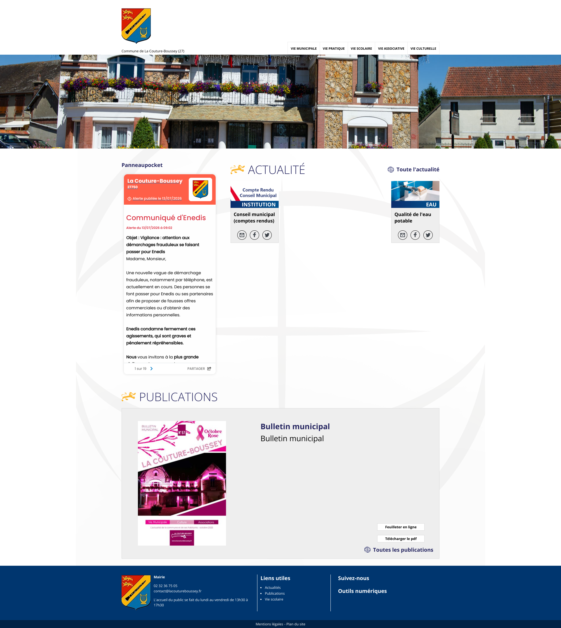 Aperçu du site