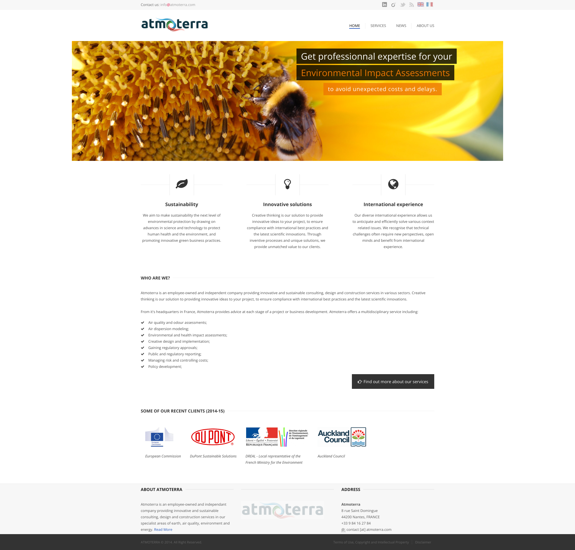 Aperçu du site