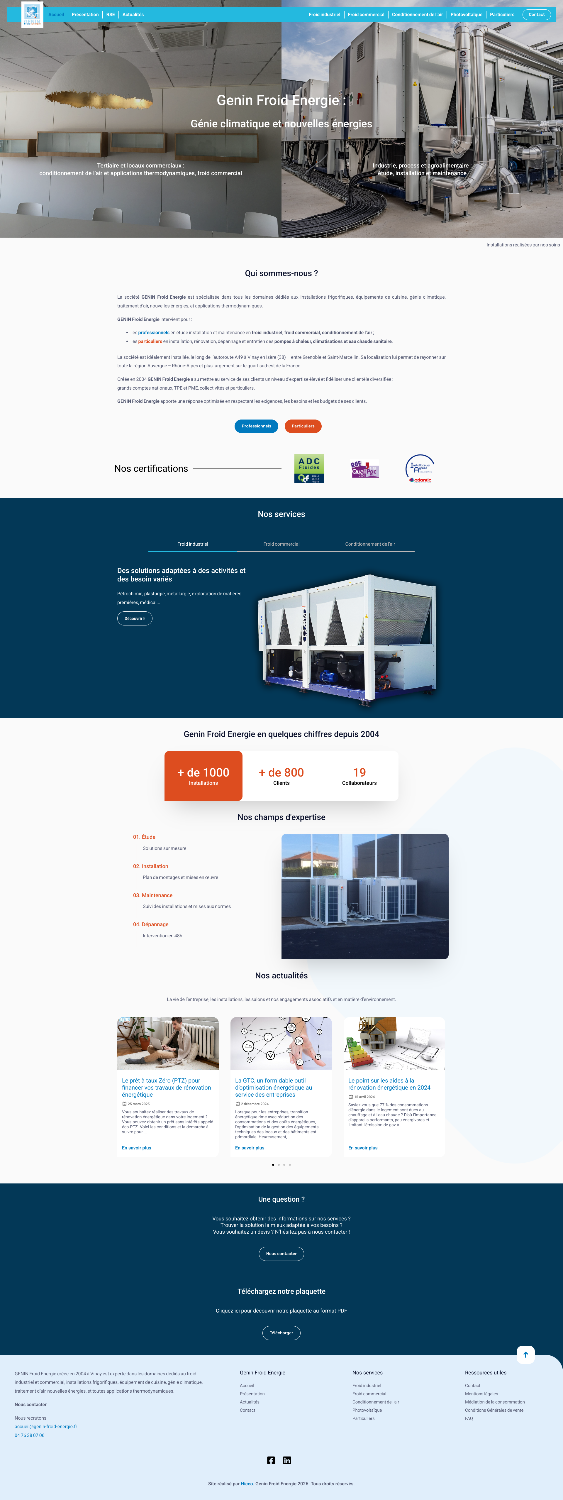 Aperçu du site