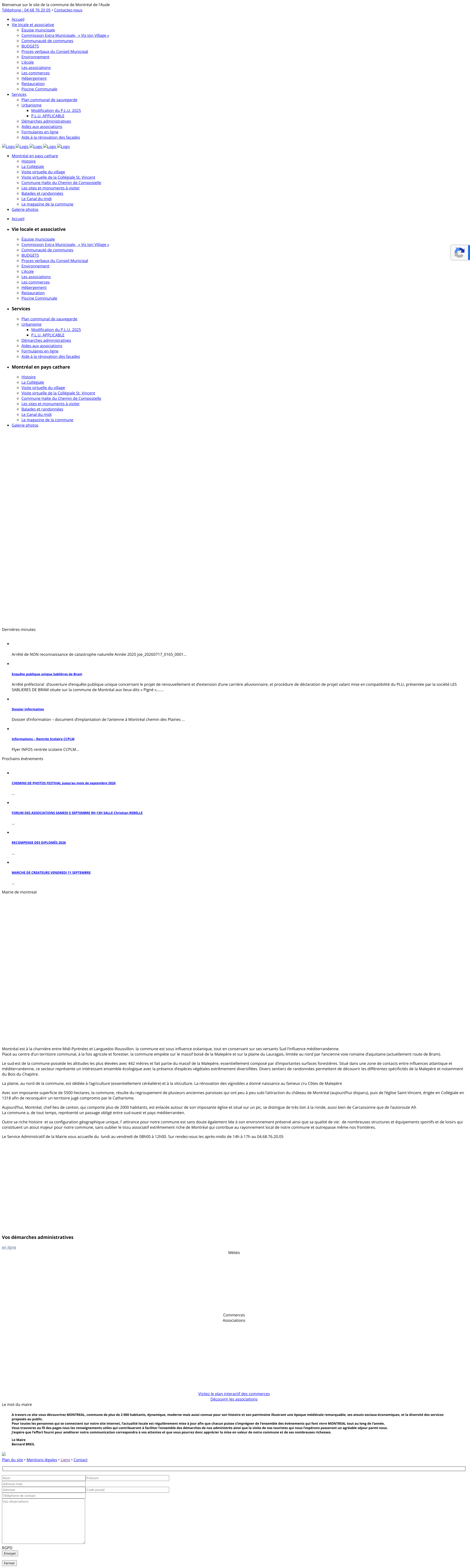 Aperçu du site