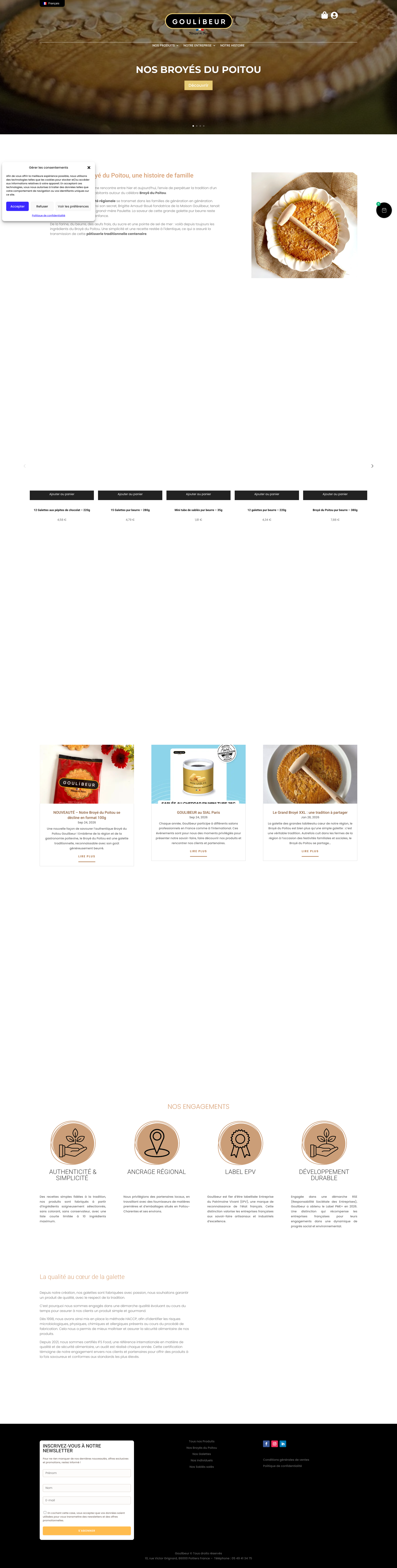 Aperçu du site
