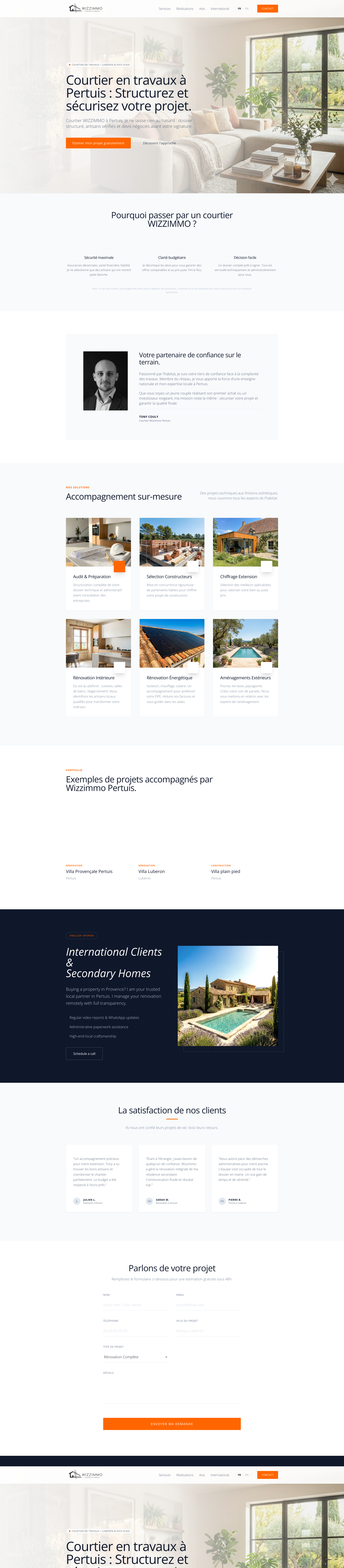 Aperçu du site