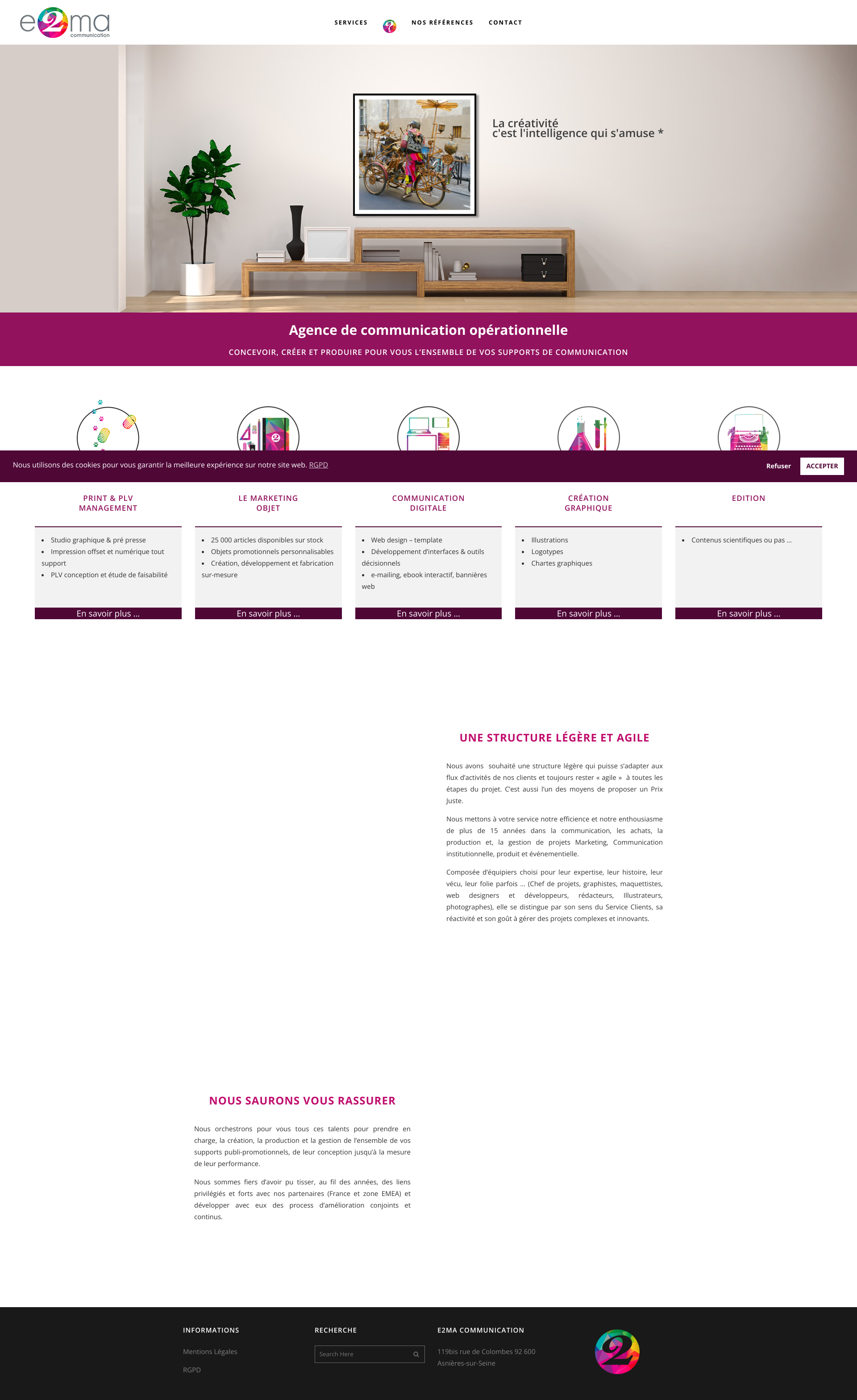 Aperçu du site