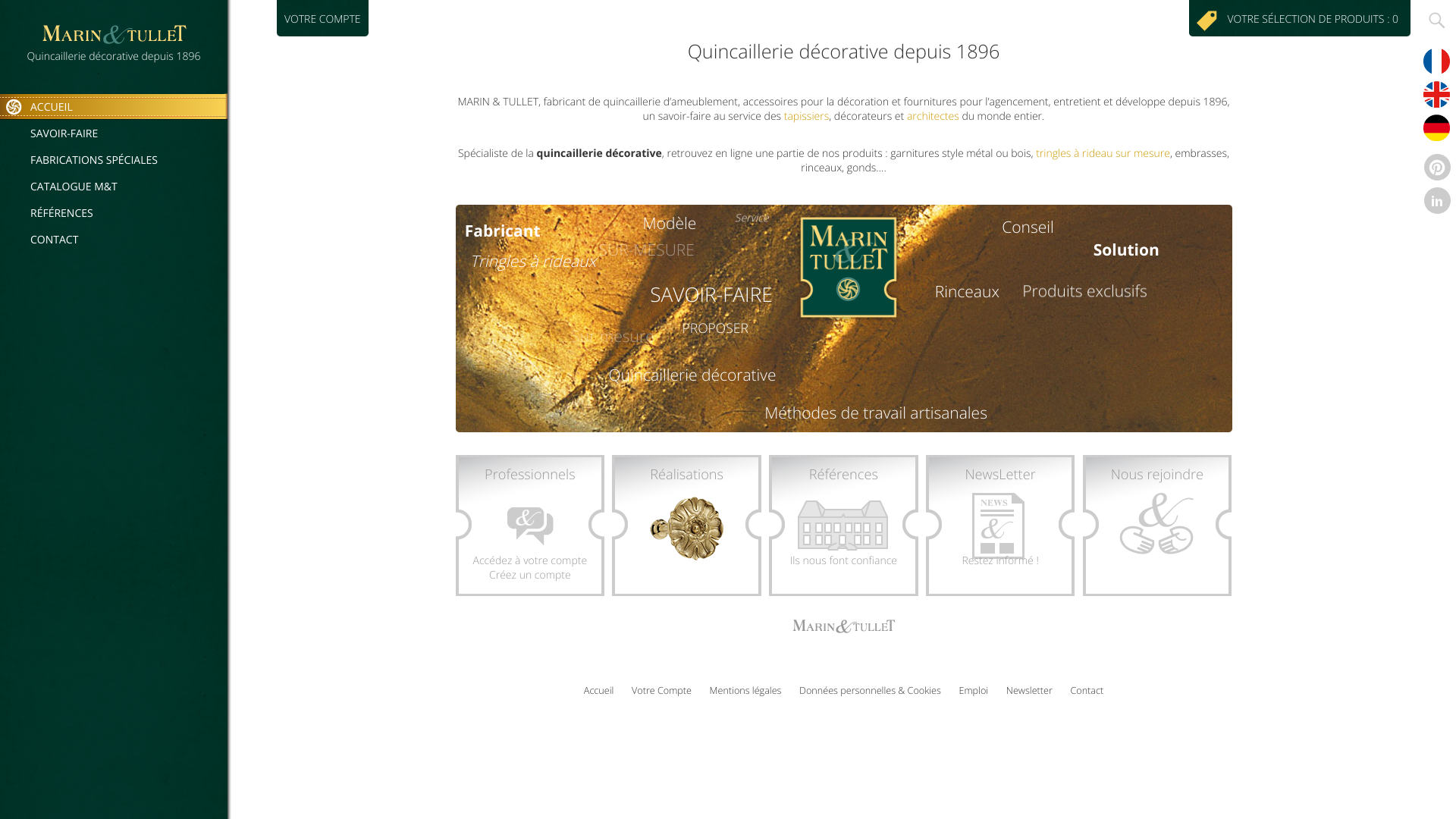 Aperçu du site