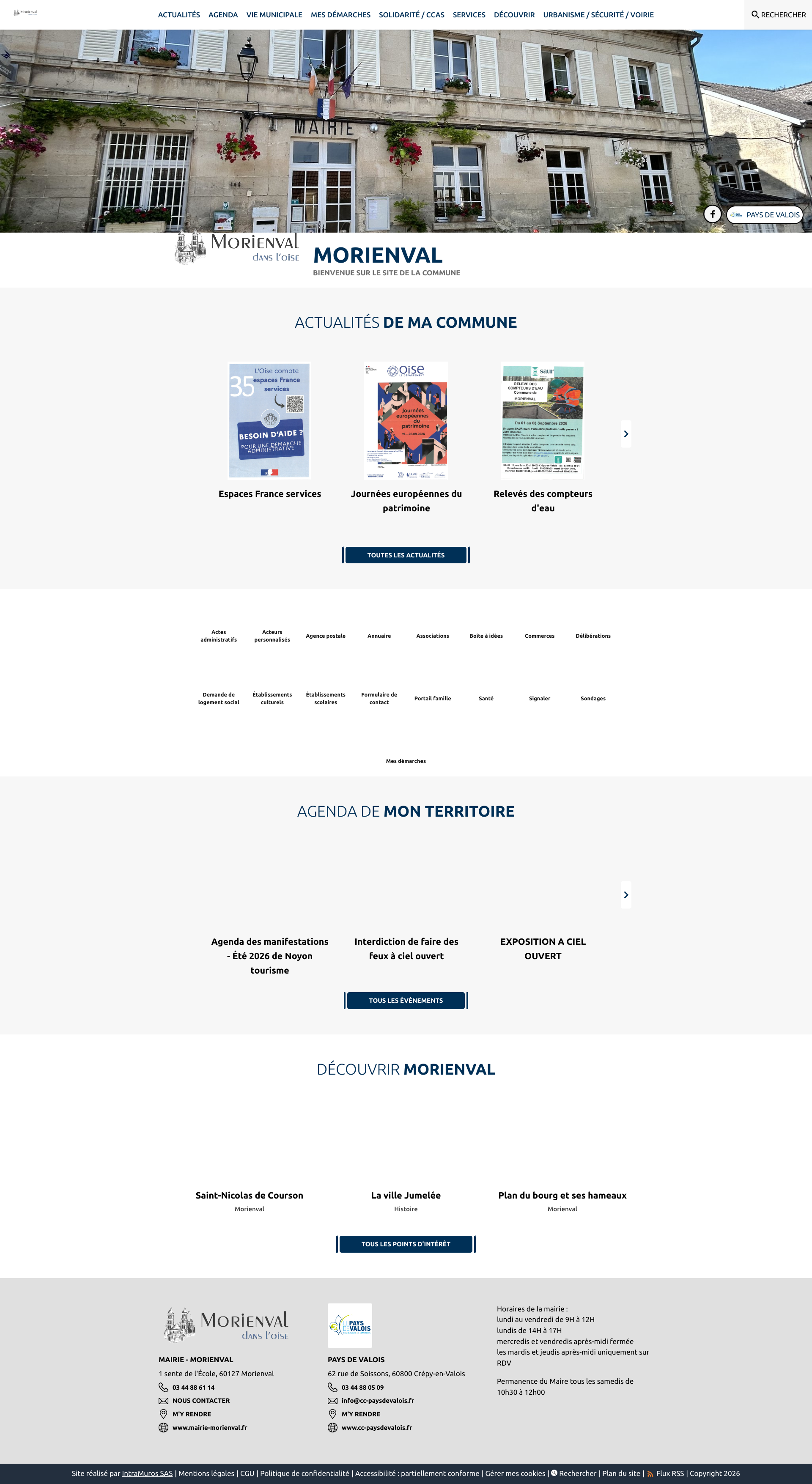Aperçu du site