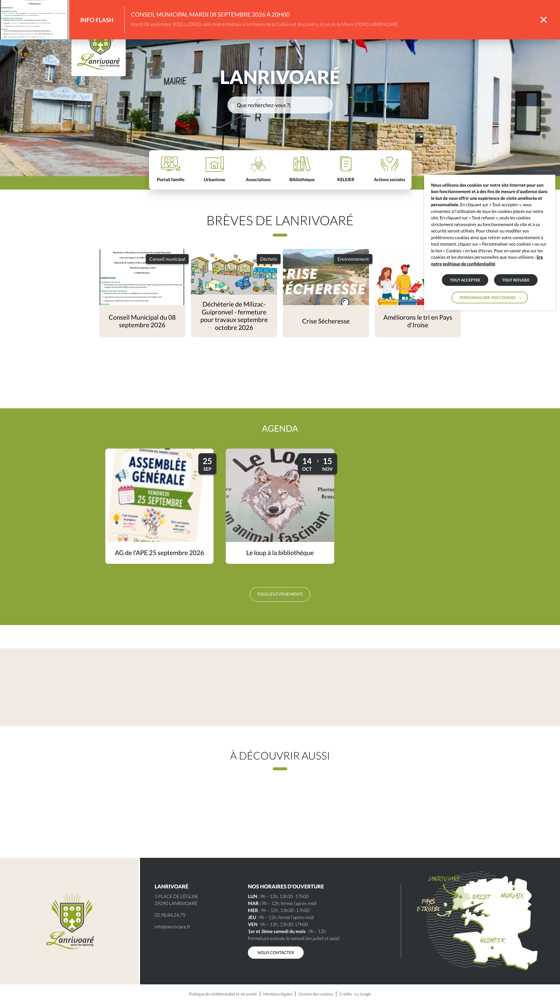 Aperçu du site