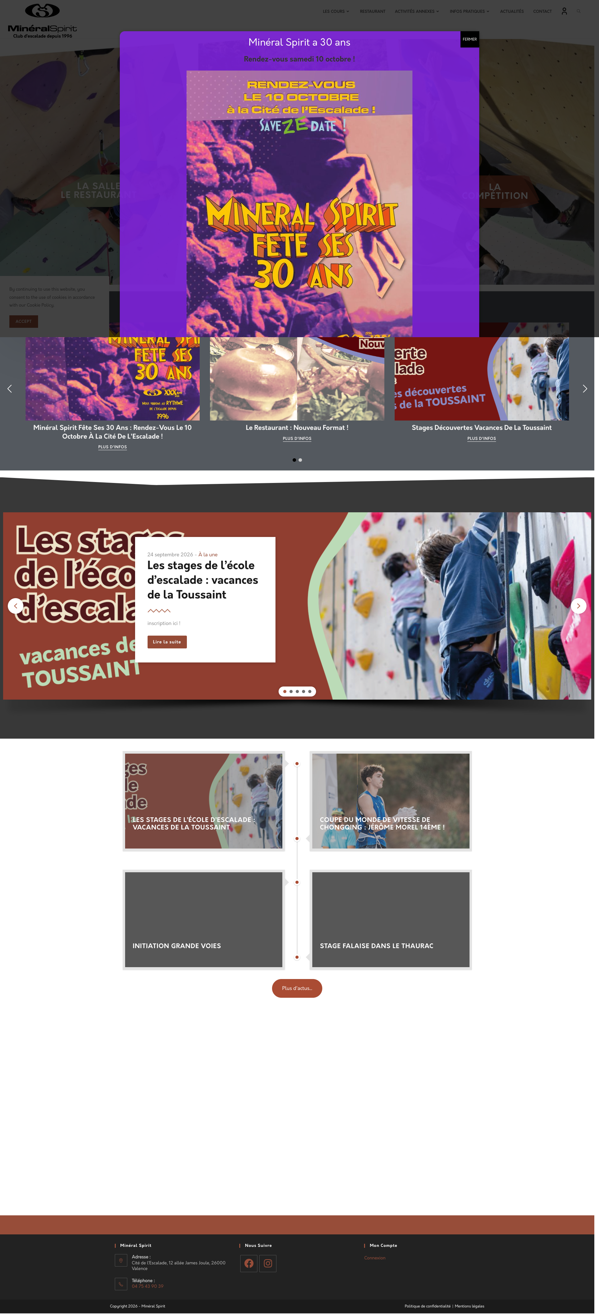 Aperçu du site