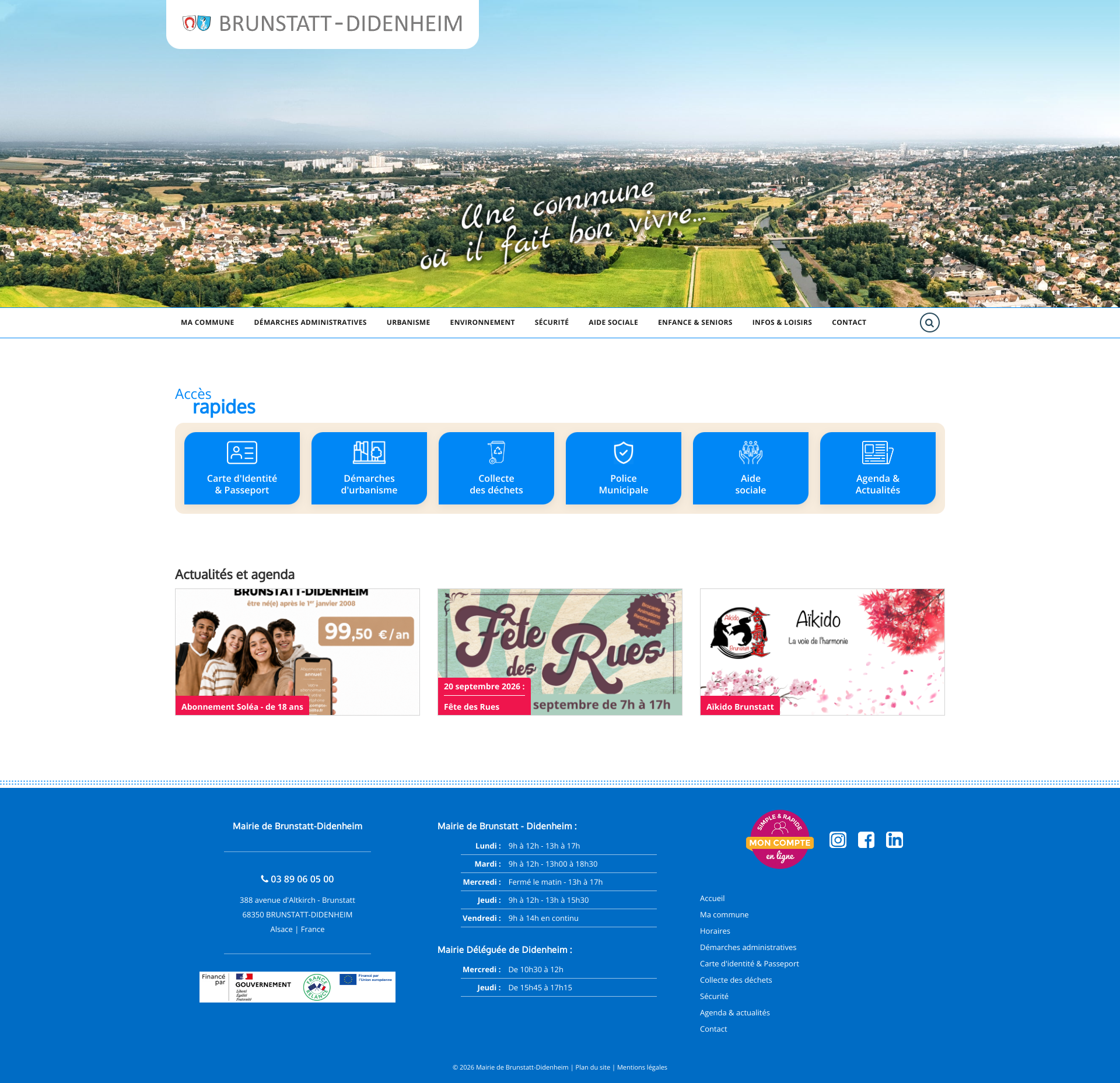 Aperçu du site