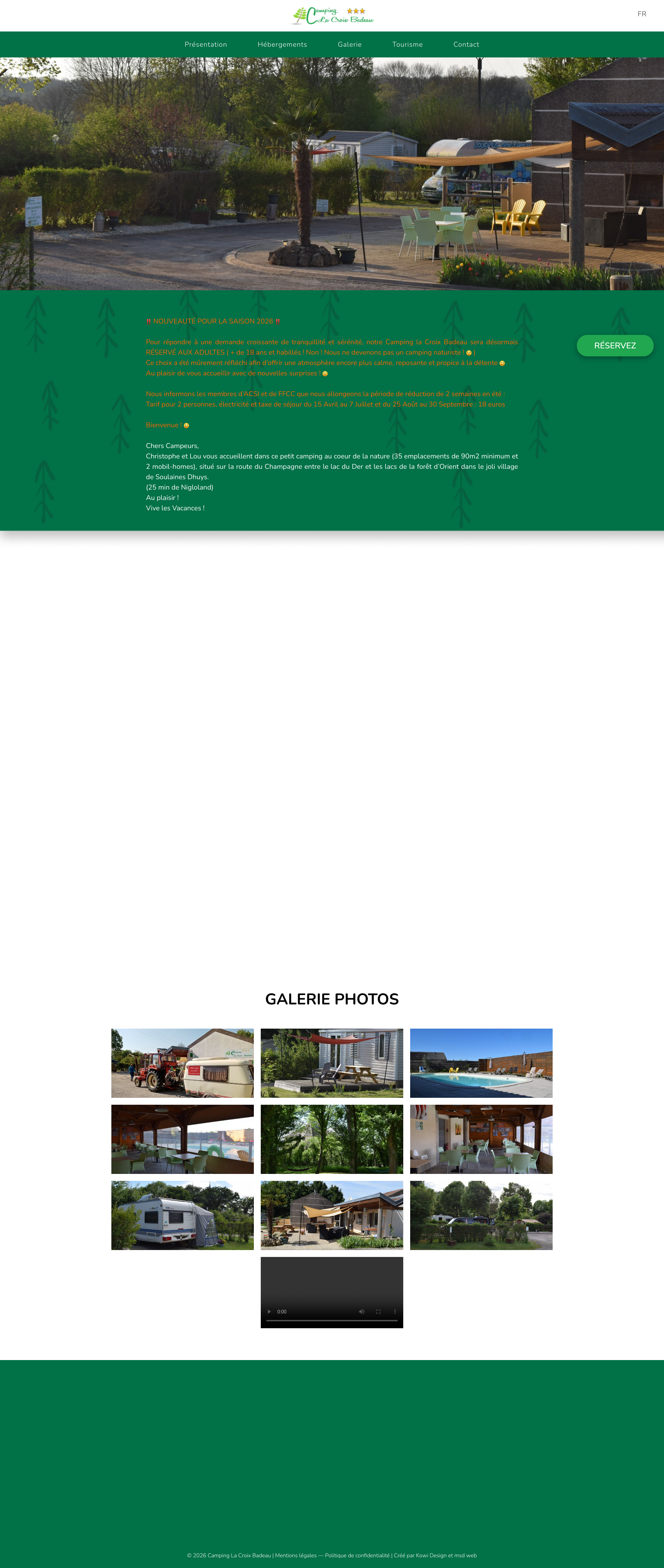 Aperçu du site