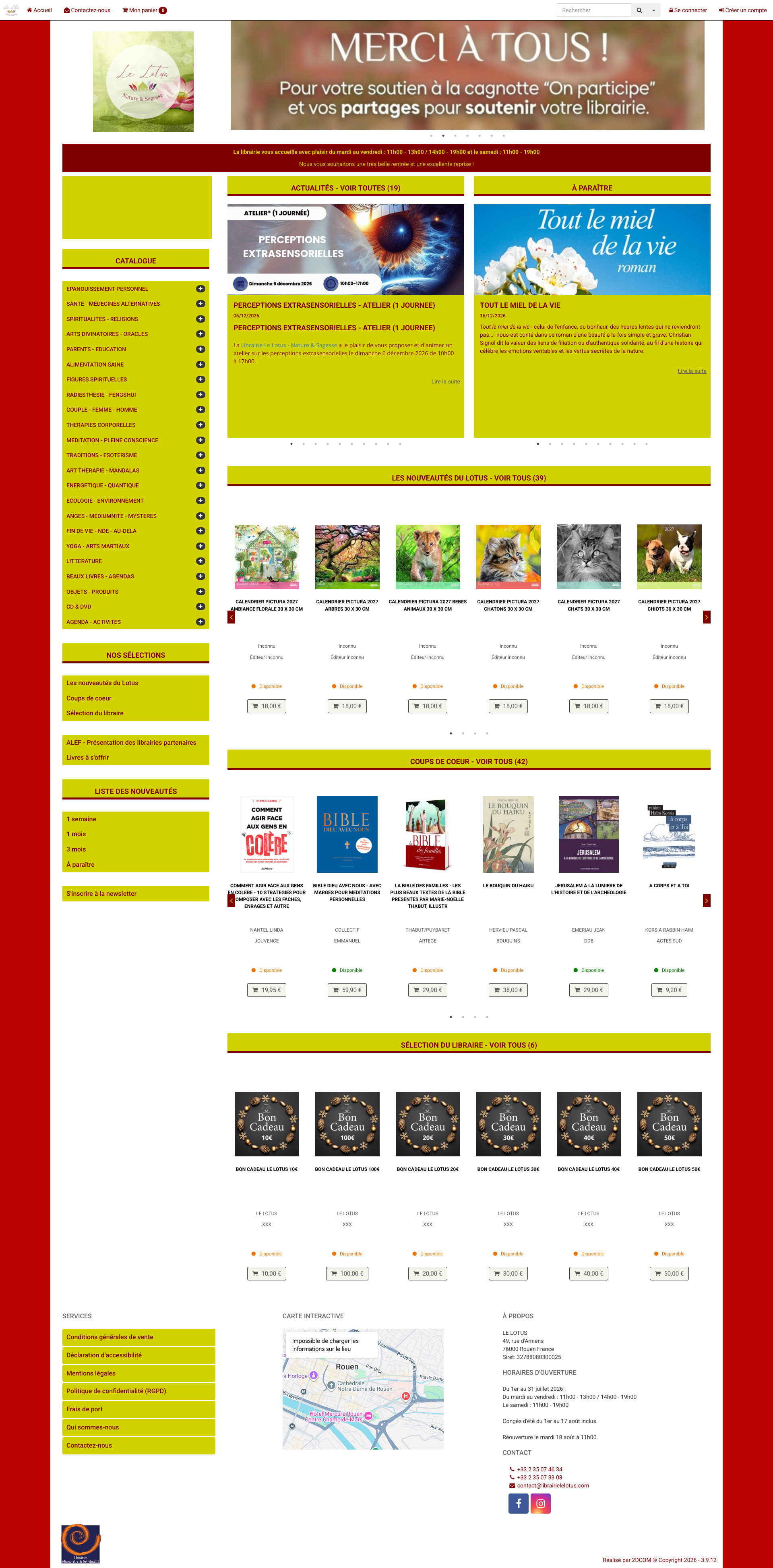 Aperçu du site